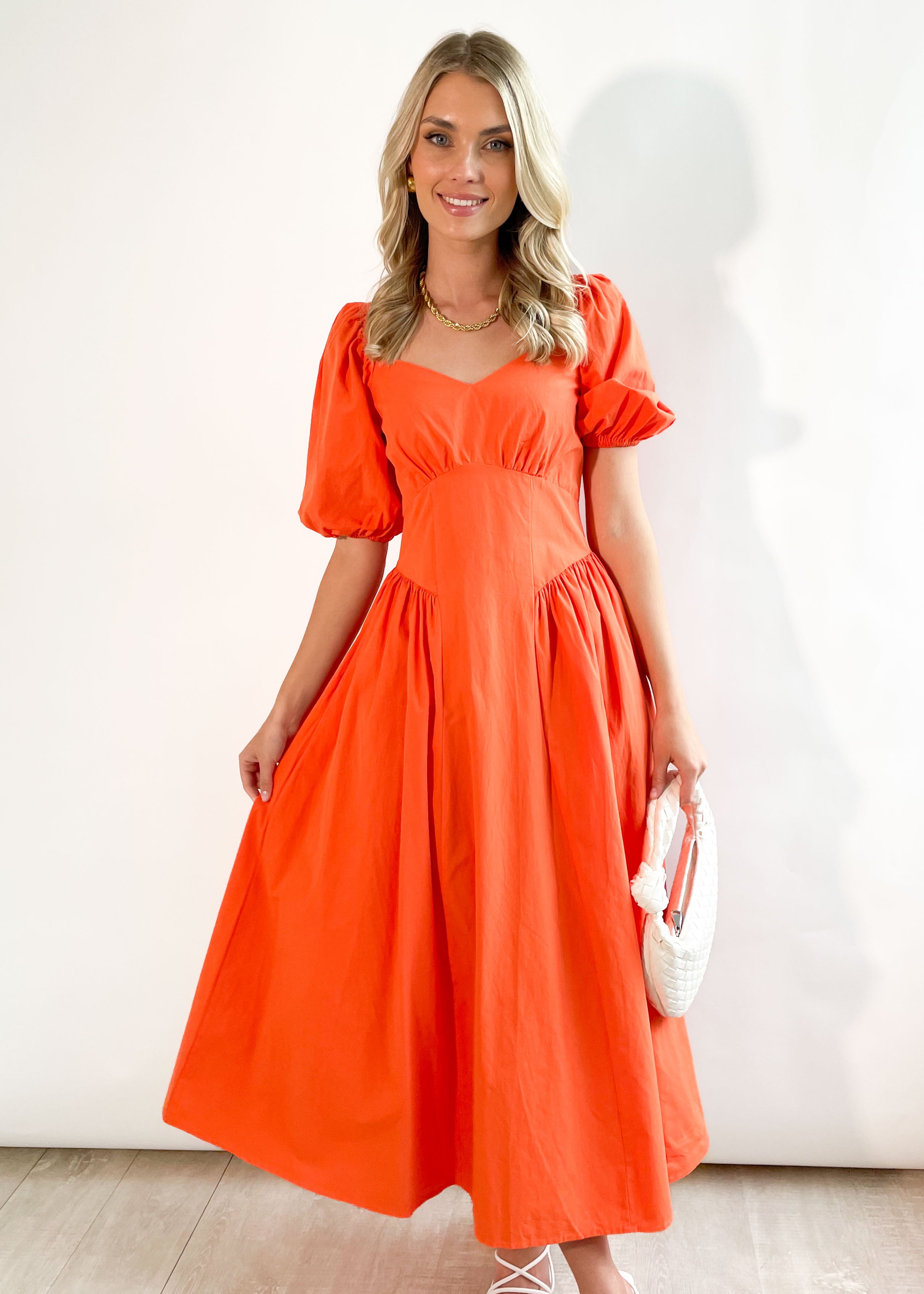 Daltone Midi Dress - Orange