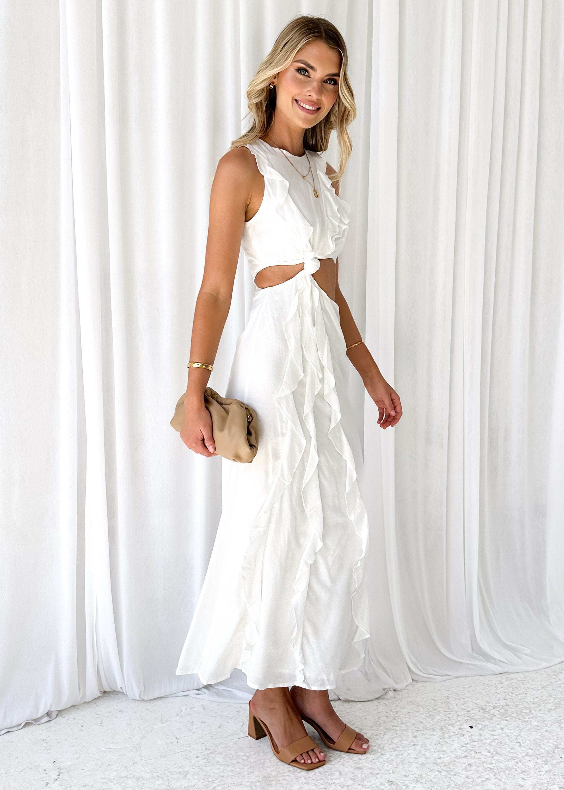 Lyssa Midi Dress - Off White