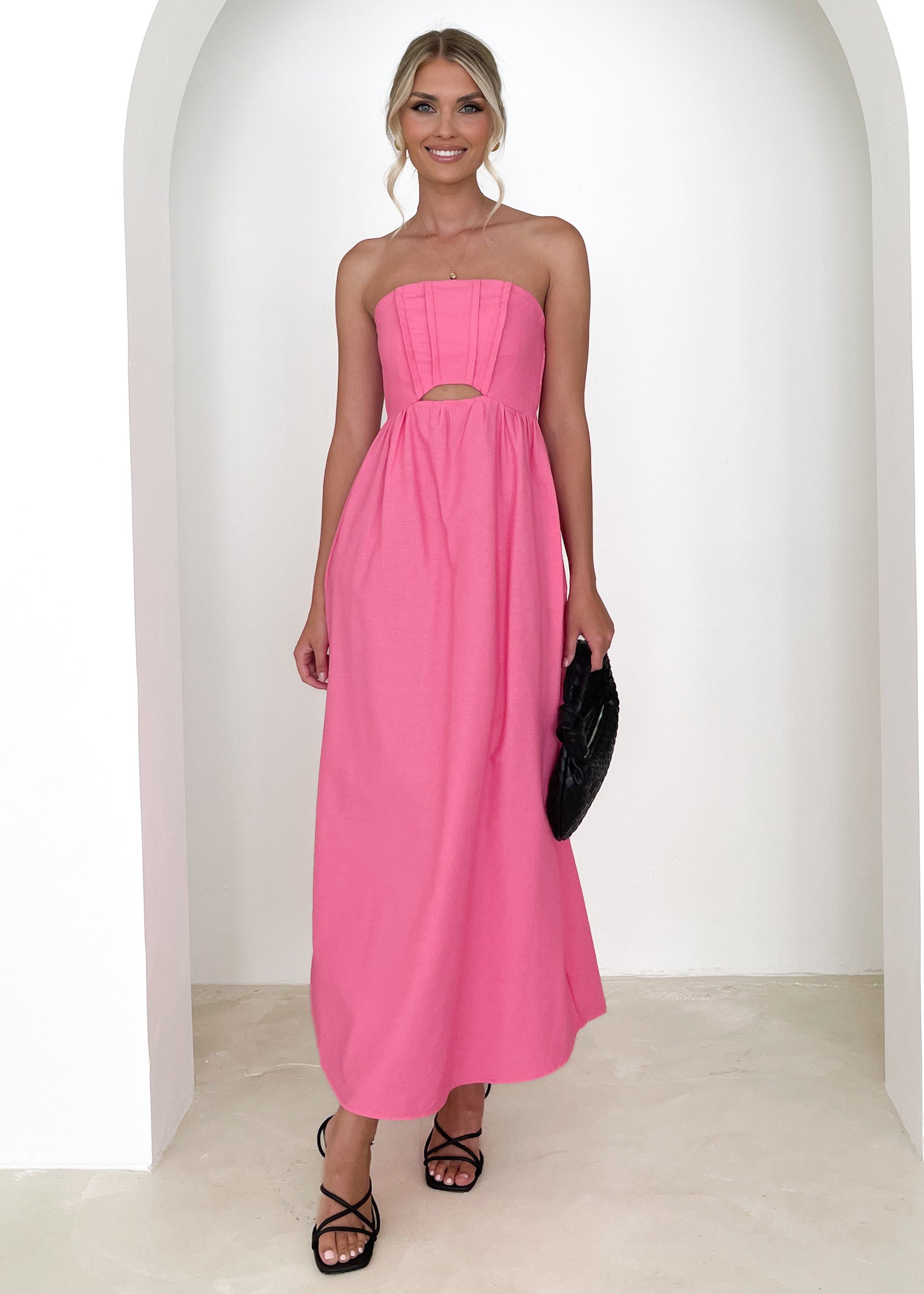 Braida Strapless Maxi Dress - Pink