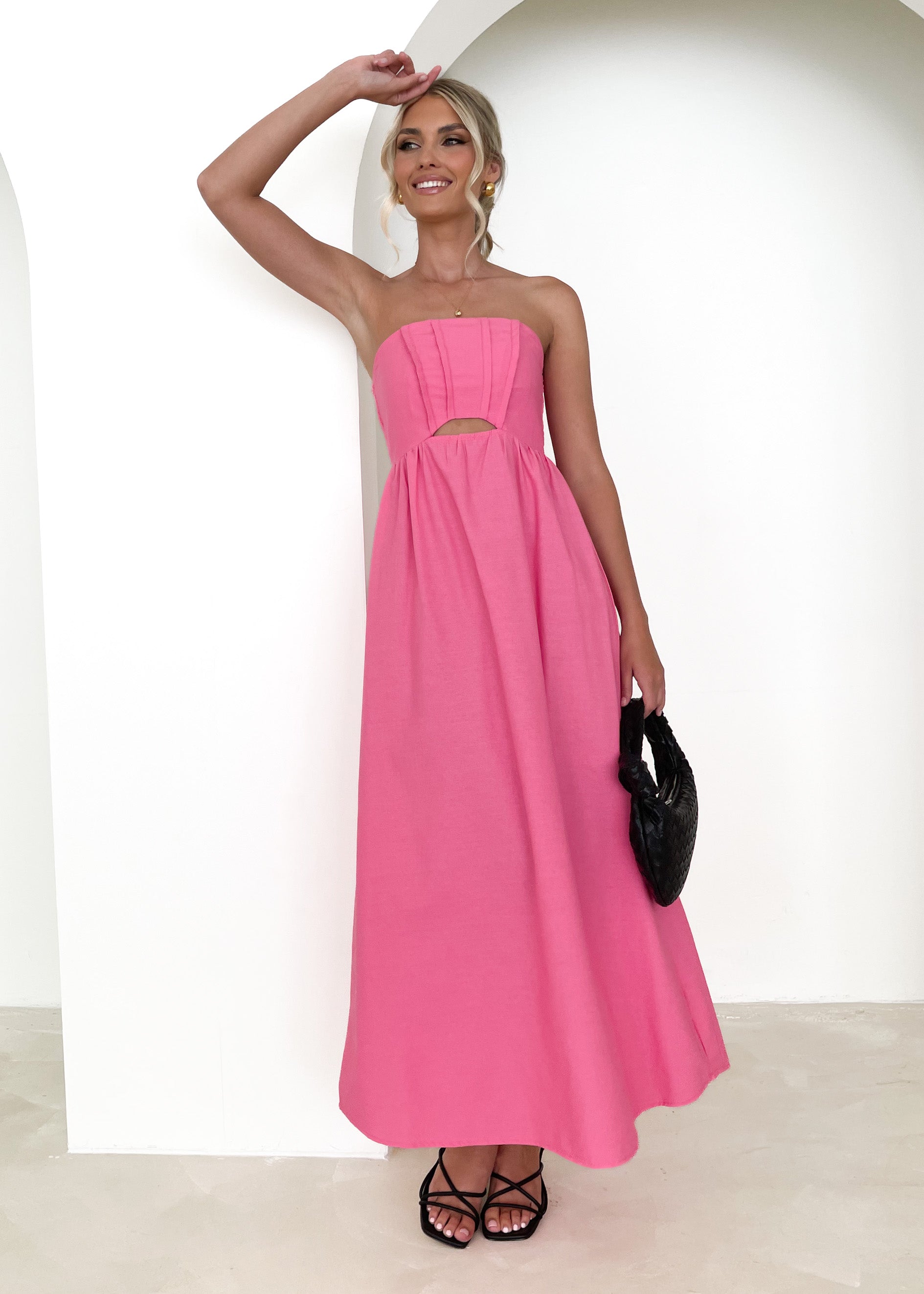 Braida Strapless Maxi Dress - Pink