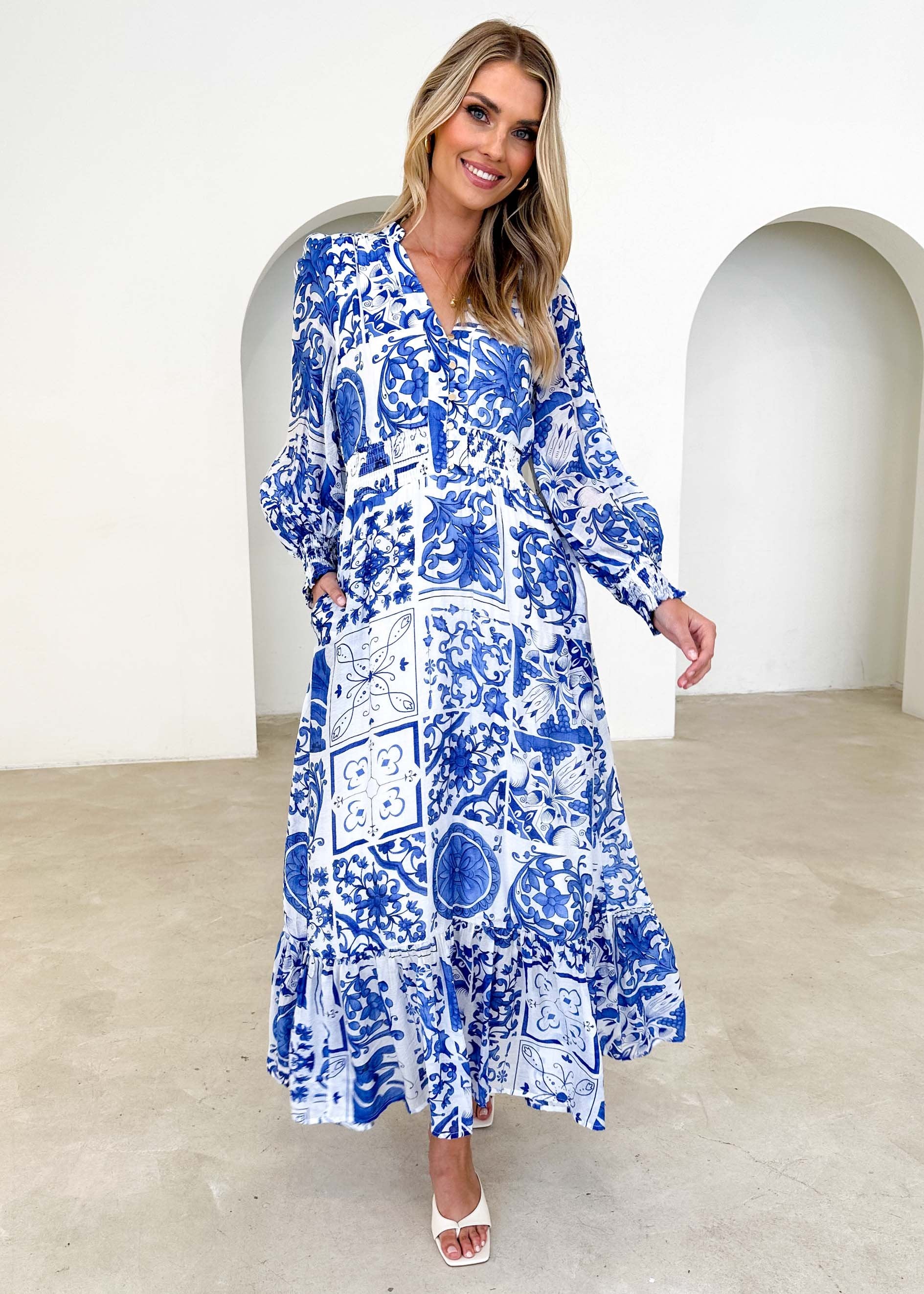 Toubia Midi Dress - Moroccan Blue