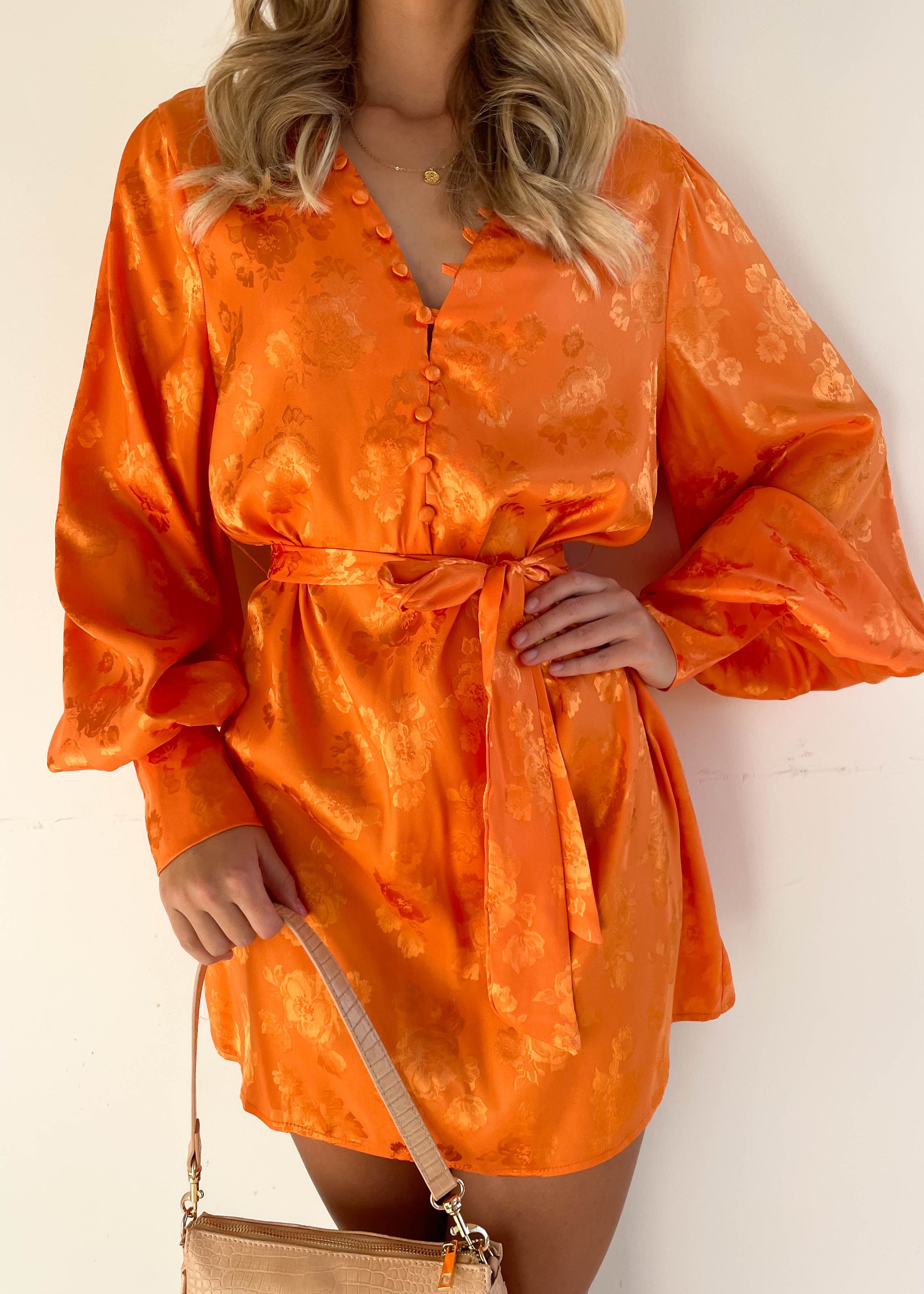 Maysin Dress - Tangerine
