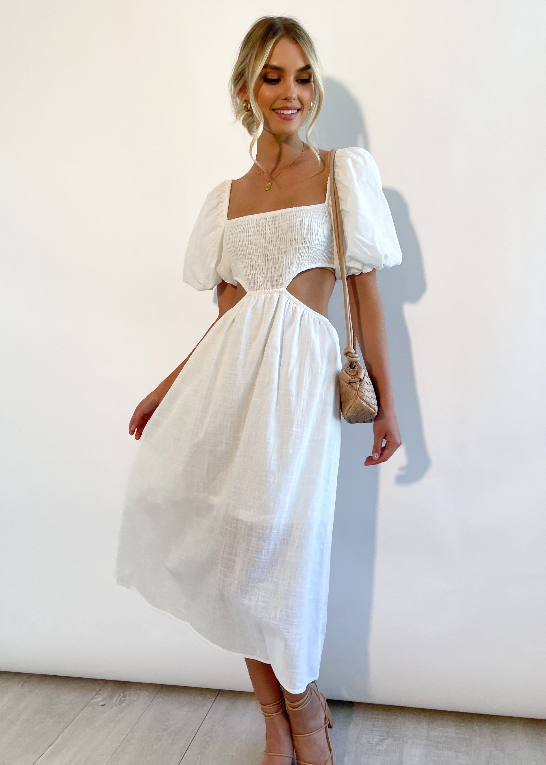 Ray Midi Dress - Off White