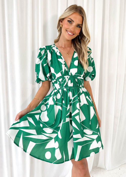 Green christmas sale party dress