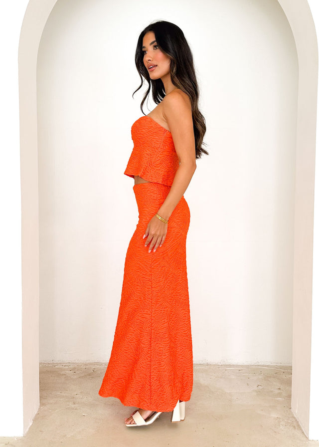 Halou Maxi Skirt - Tangerine