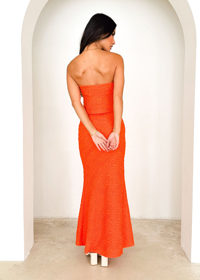 Halou Maxi Skirt - Tangerine