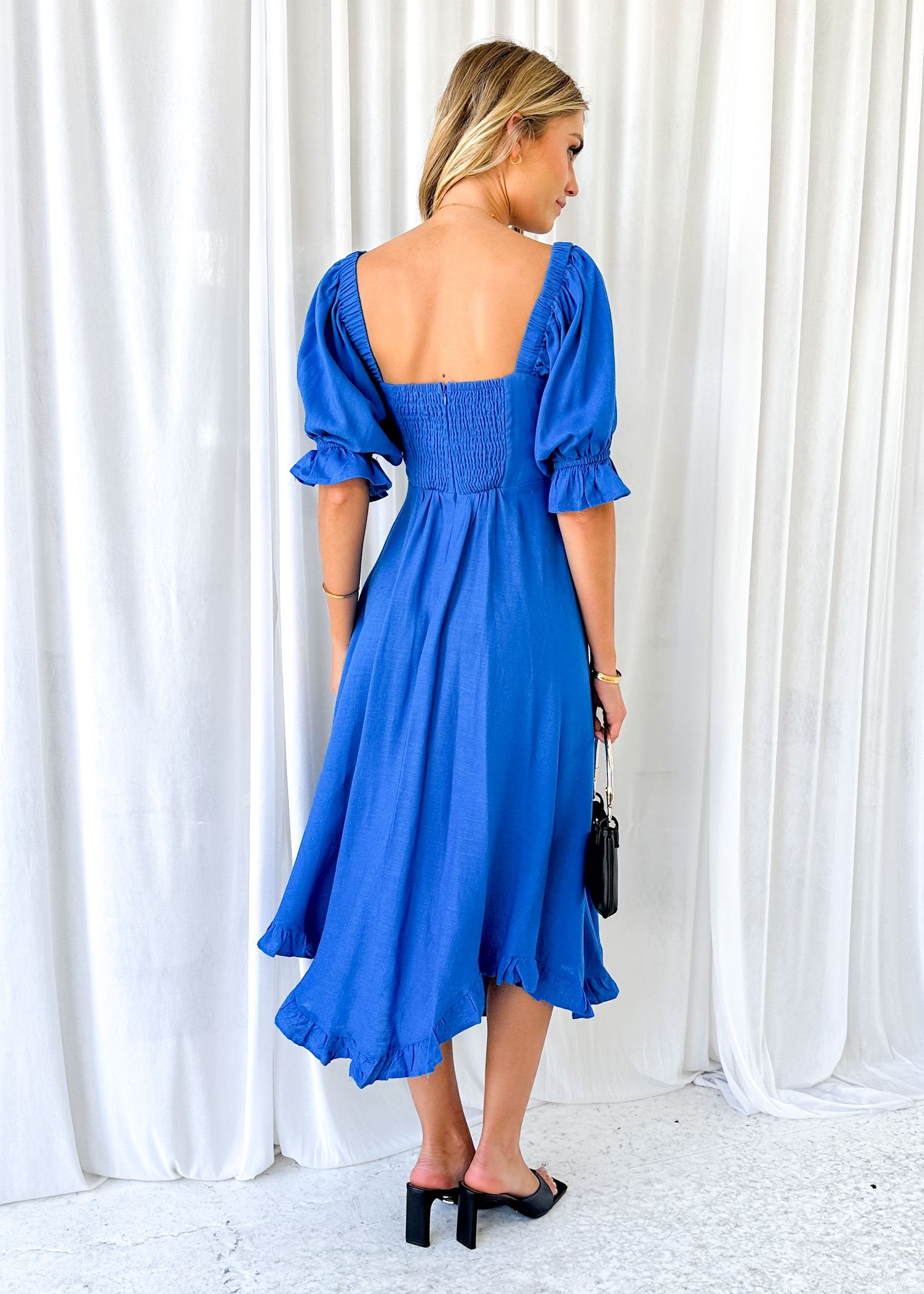 Tamanah Midi Dress - Blue