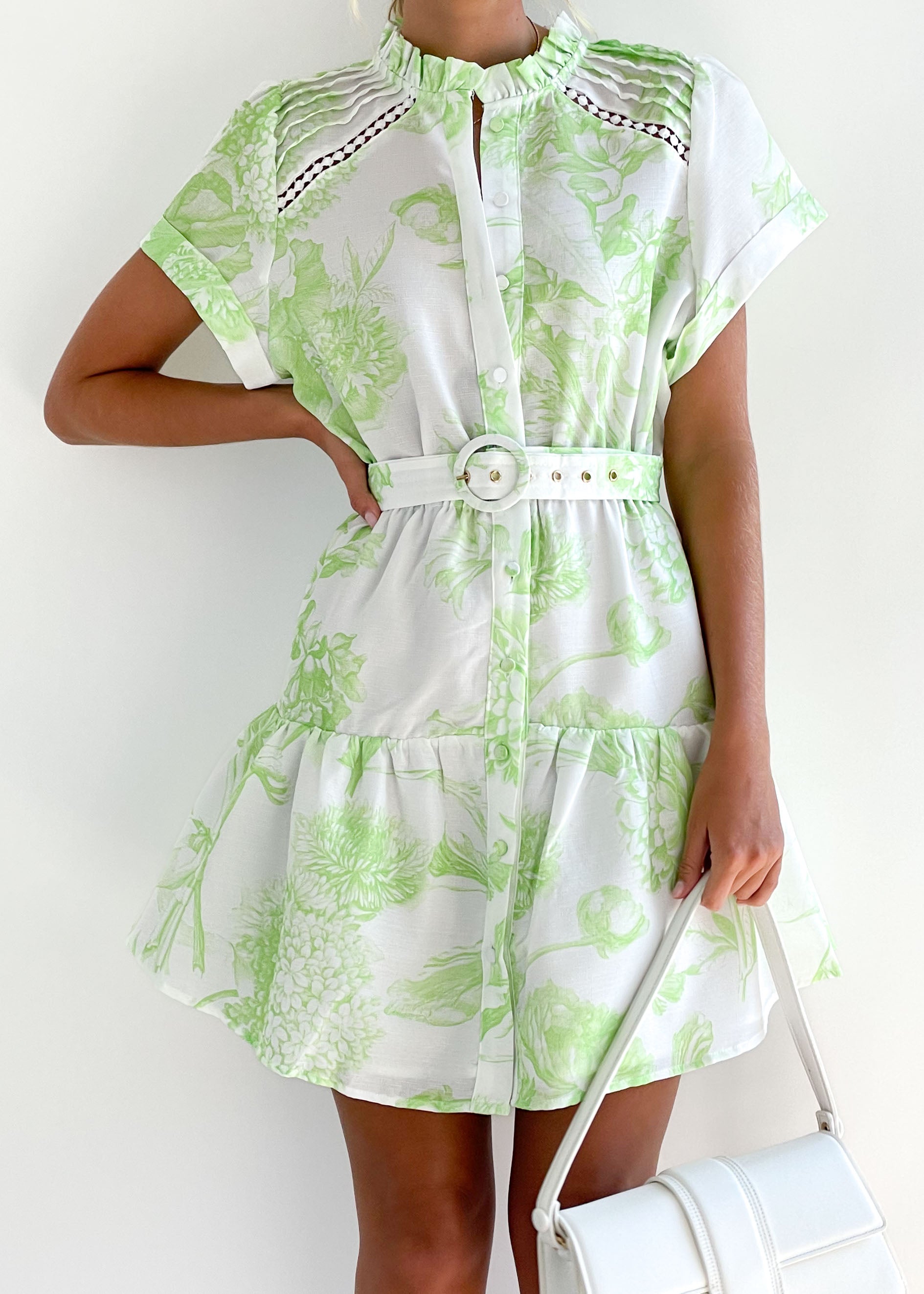 Mavis Dress - Lime Doll