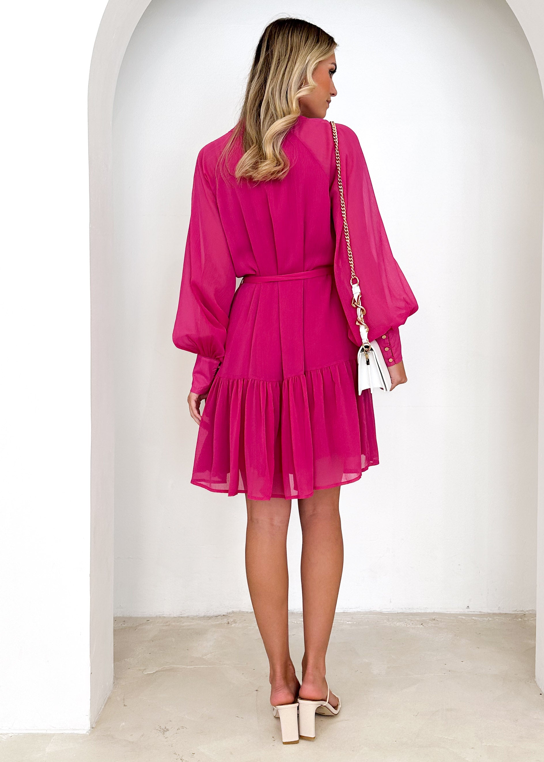 Corella Dress - Hot Pink