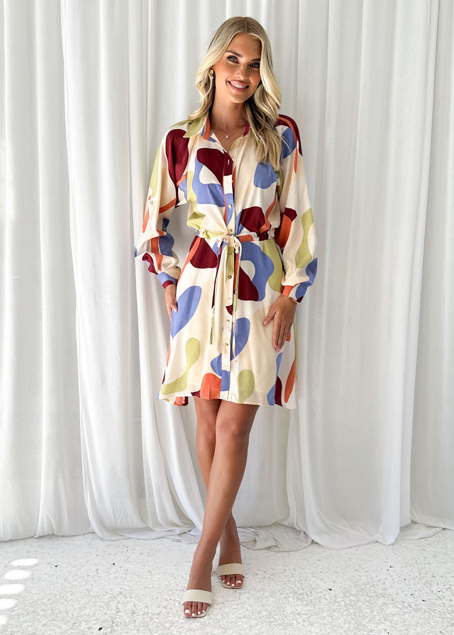 Emmorlo Dress - Acai Abstract