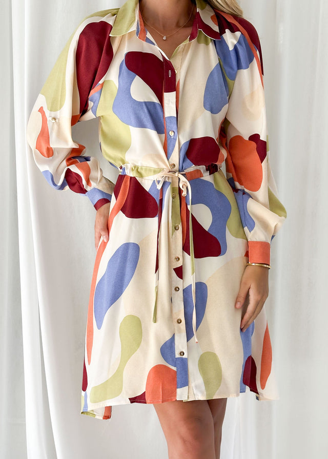 Emmorlo Dress - Acai Abstract