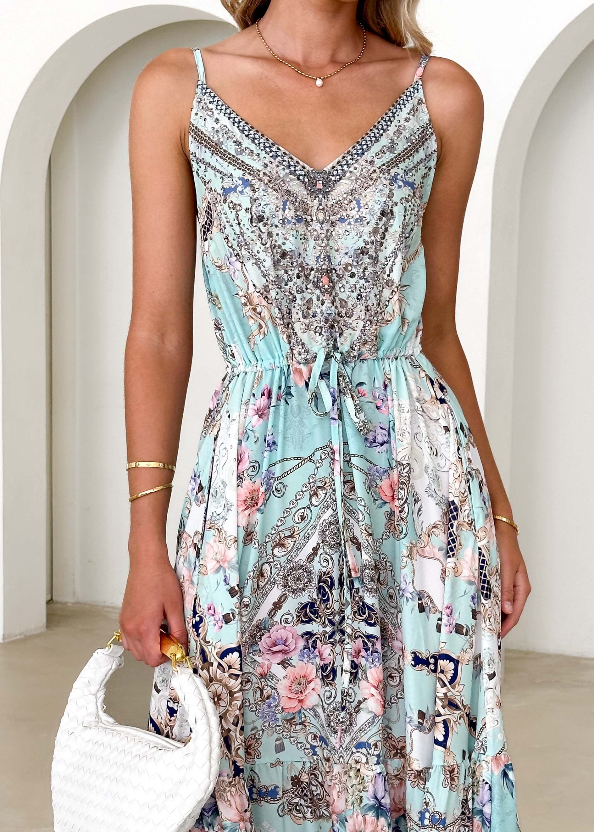 Florissa Maxi Dress - Turquoise Gem