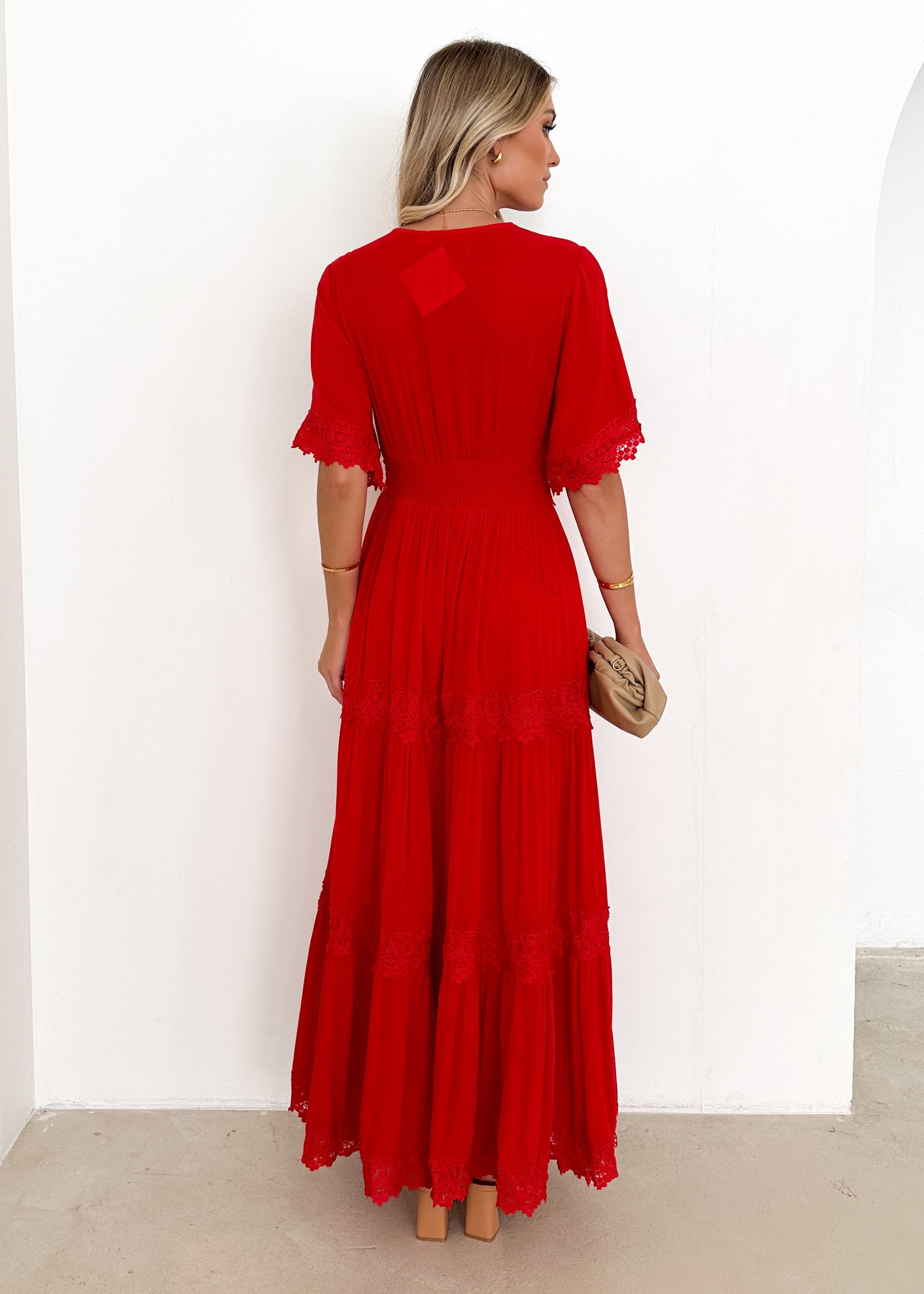 Cece Maxi Dress - Red
