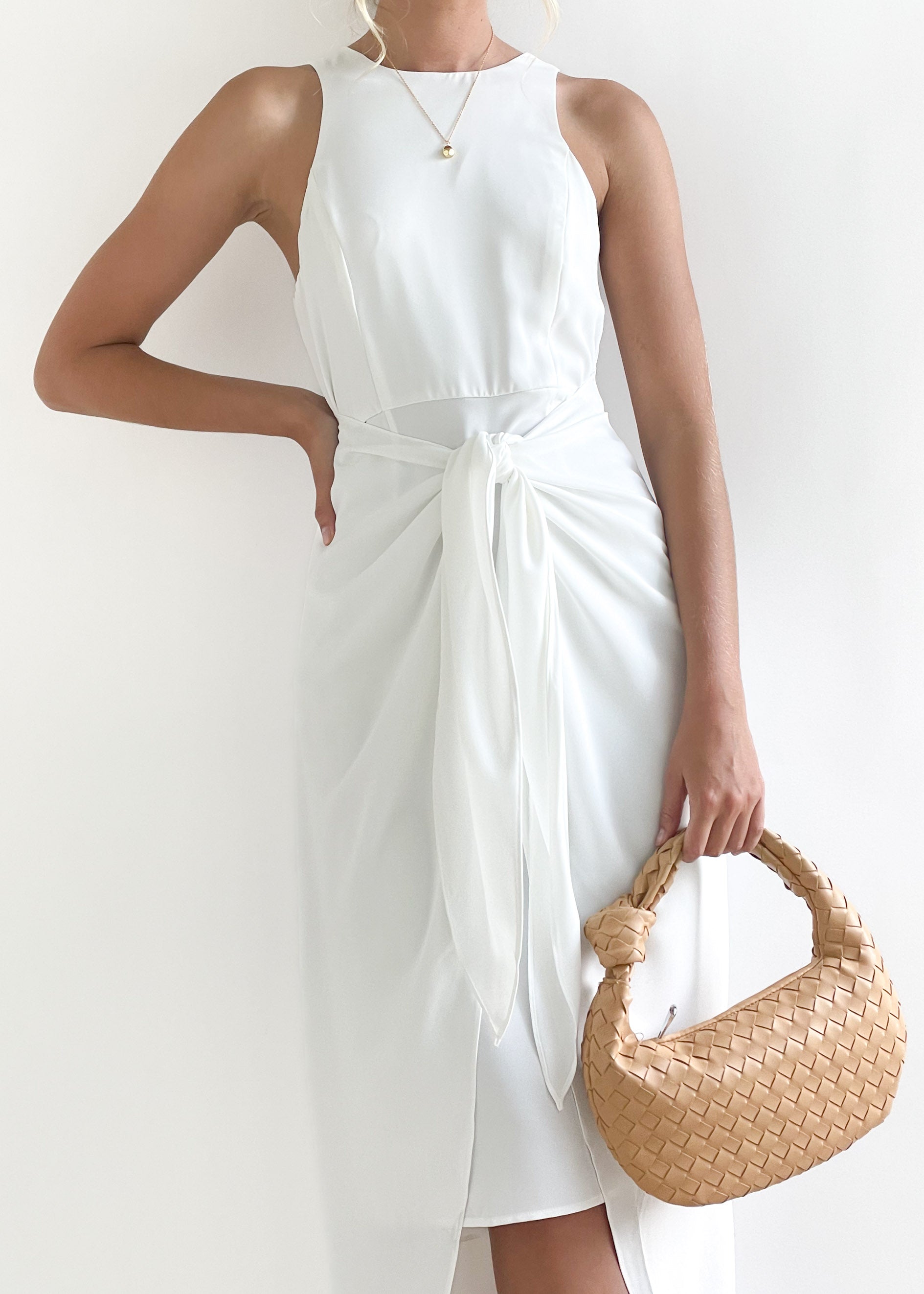 Bailin Midi Dress - Off White