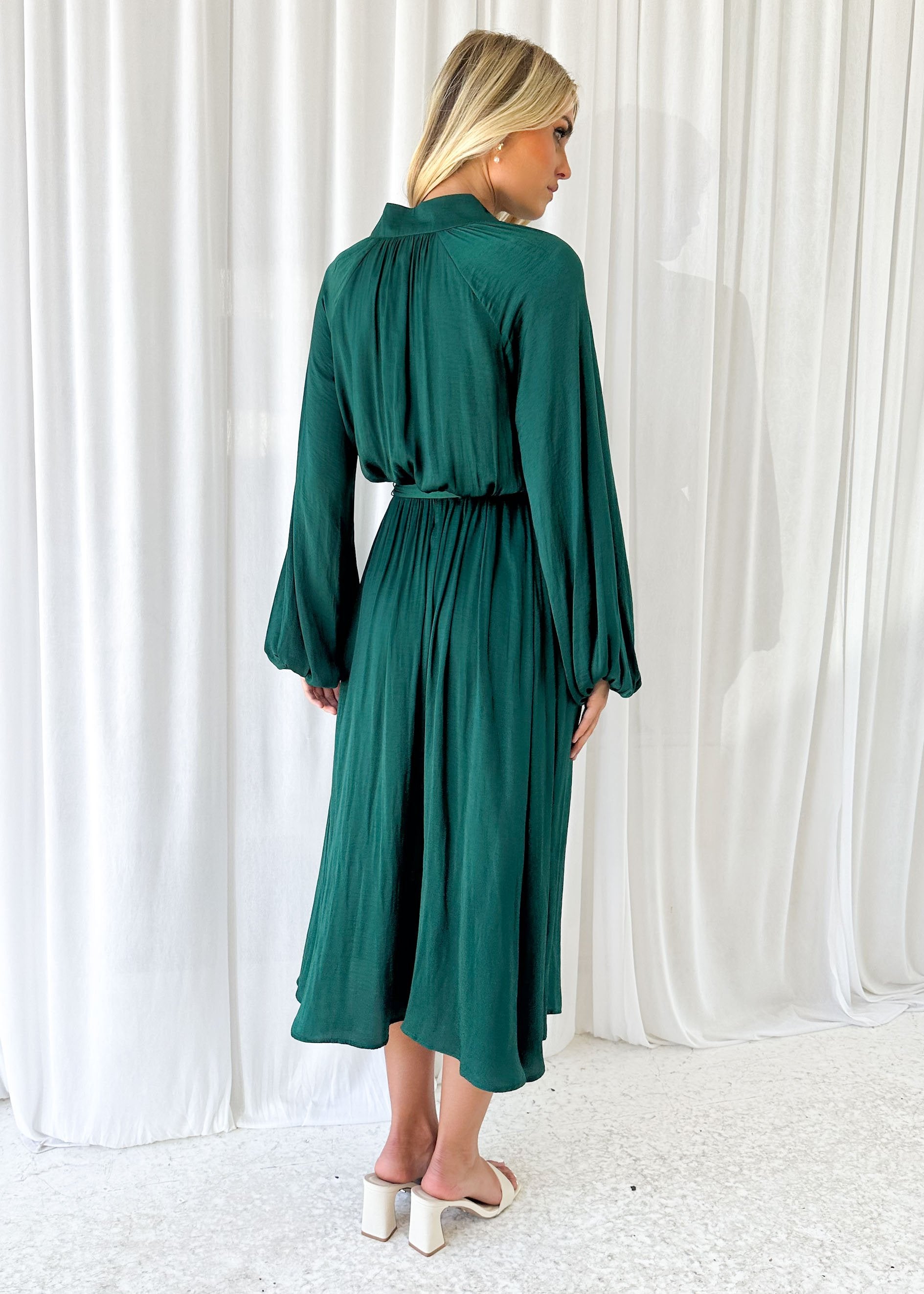 Emelda Midi Dress - Emerald
