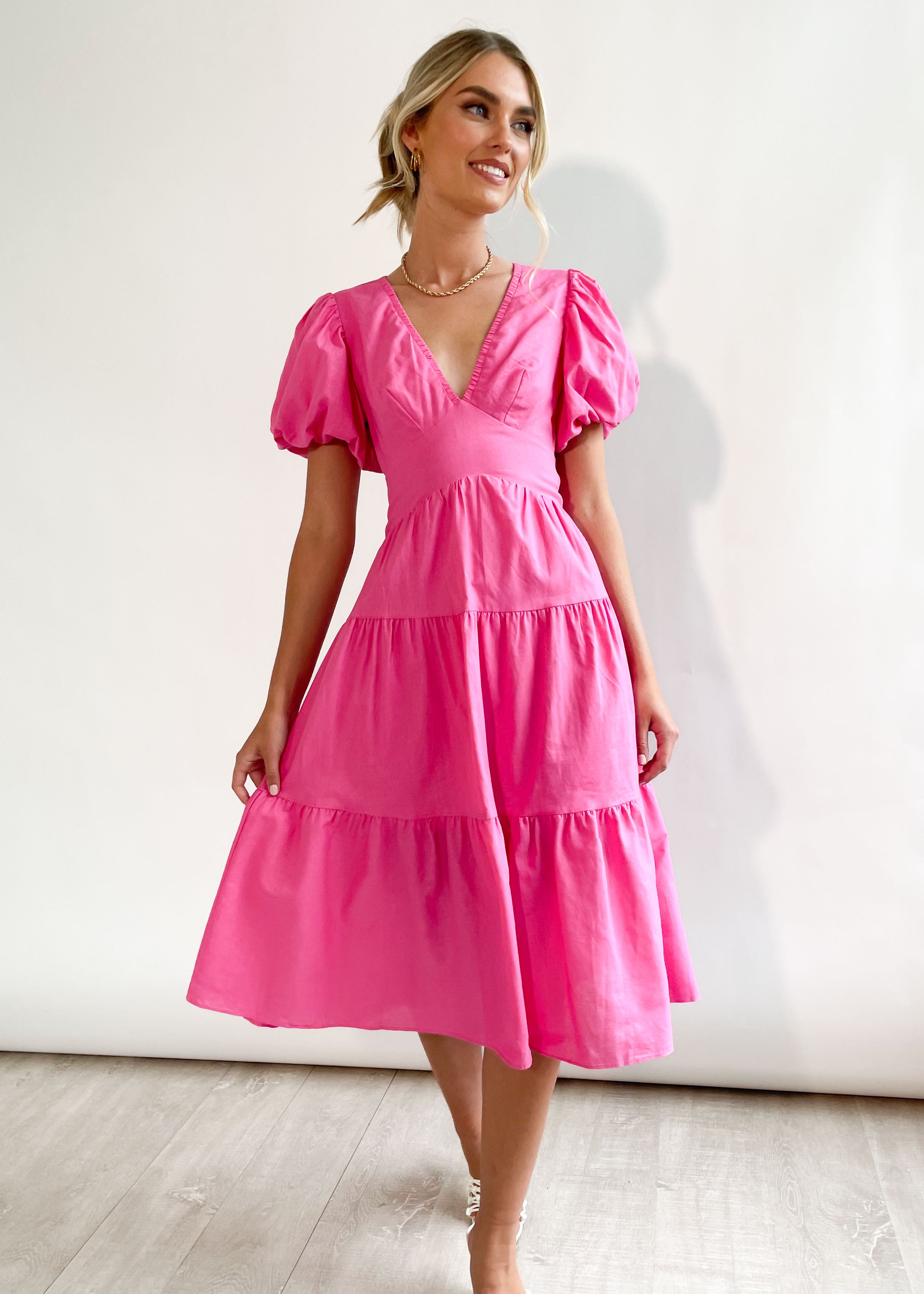 Farian Midi Dress - Pink