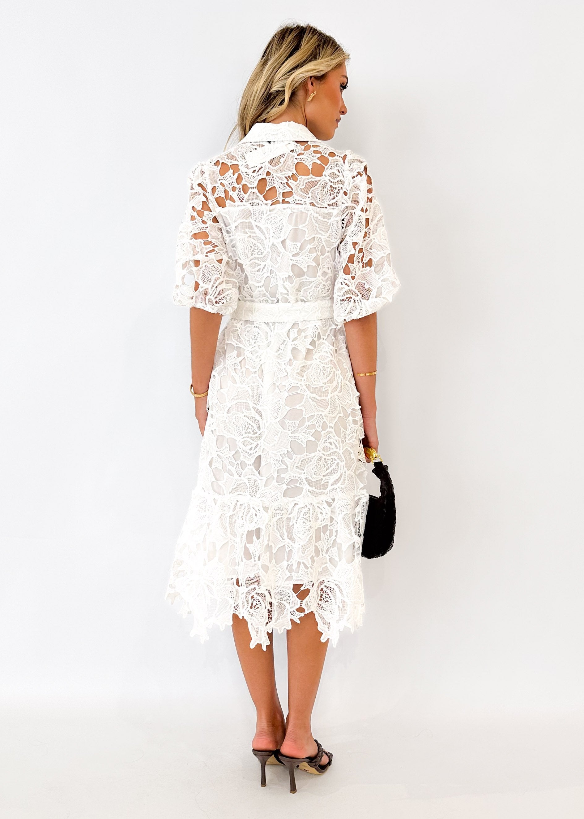 Sweetsie Midi Dress - Off White