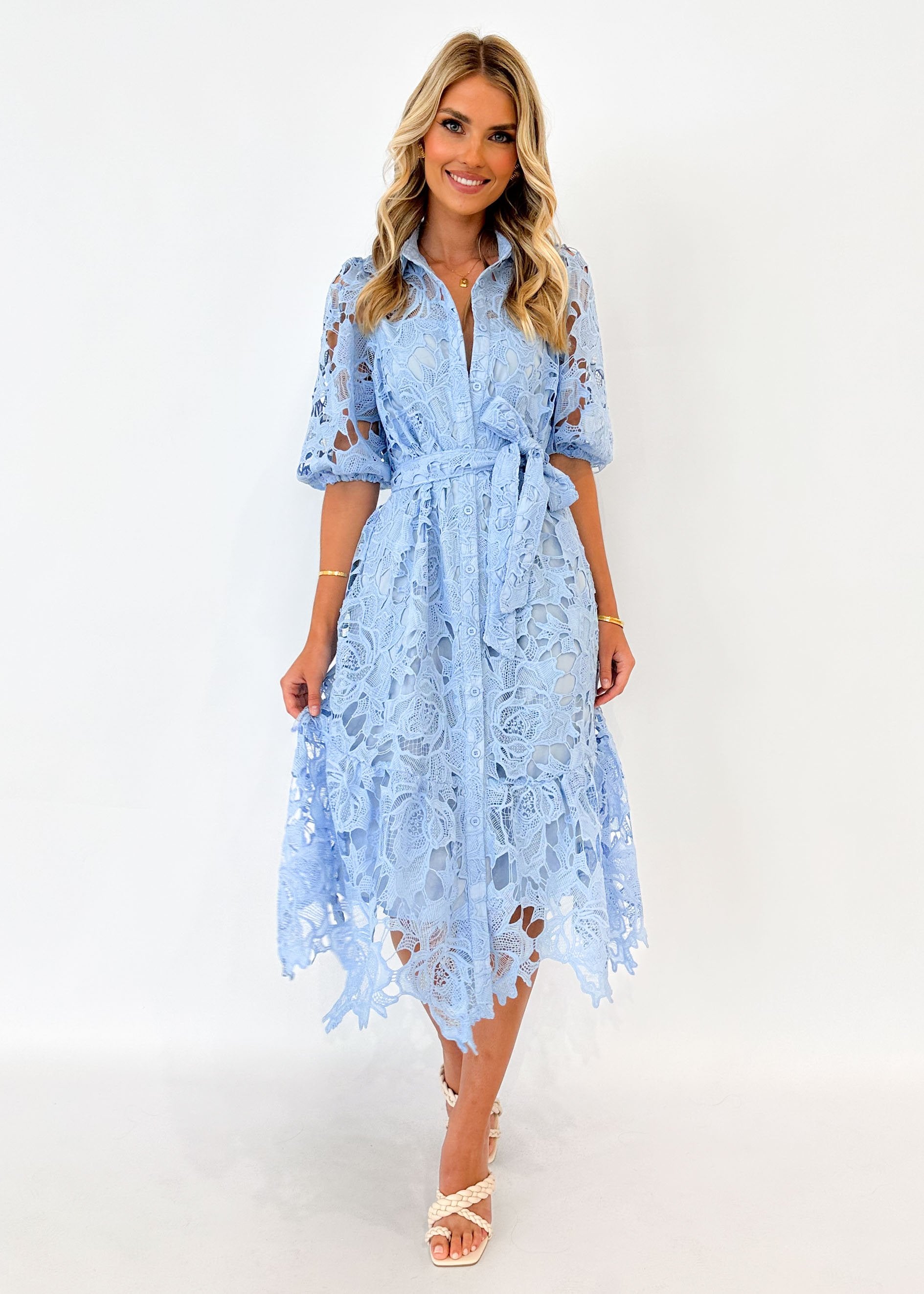 Sweetsie Midi Dress - Baby Blue