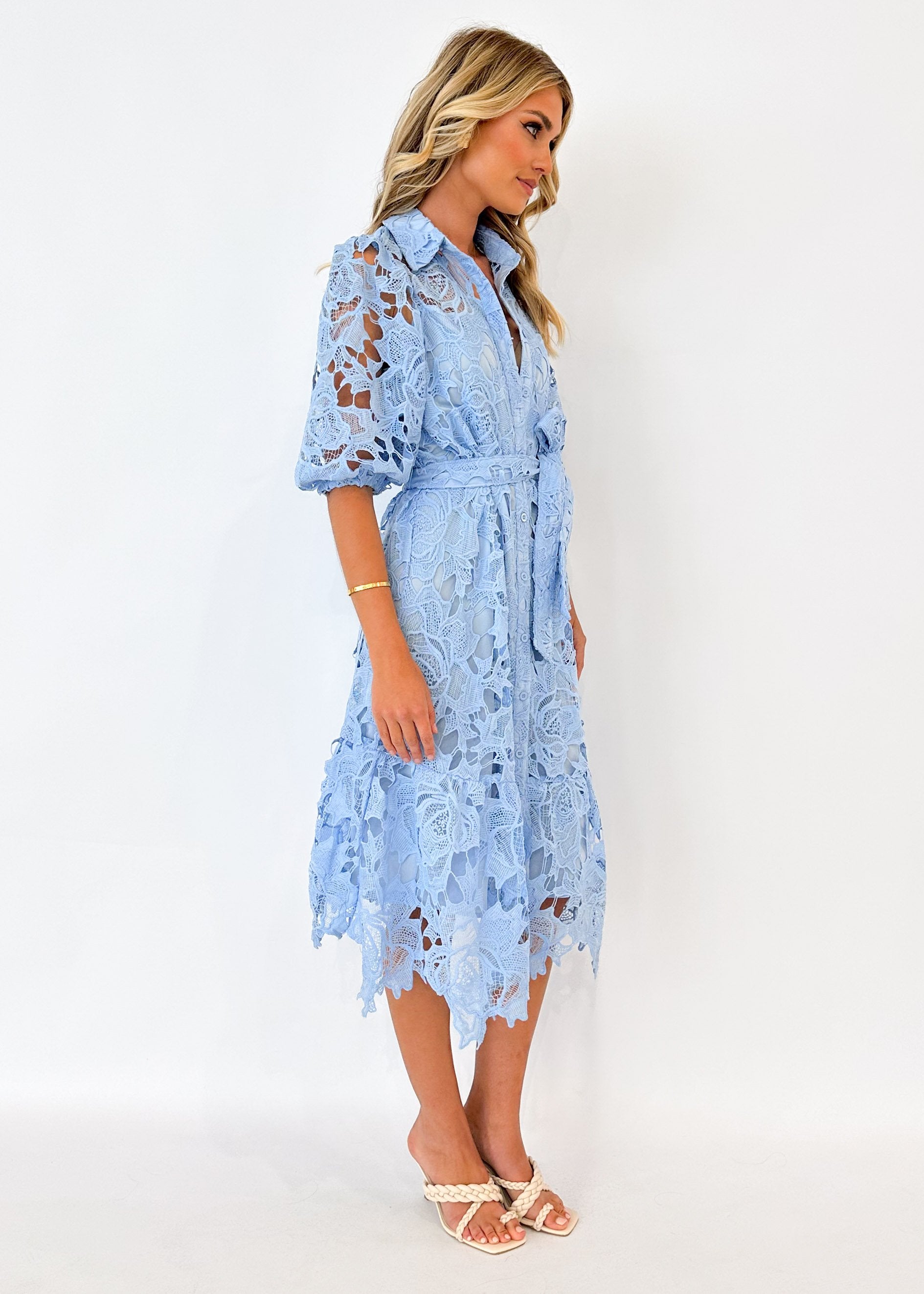 Sweetsie Midi Dress - Baby Blue