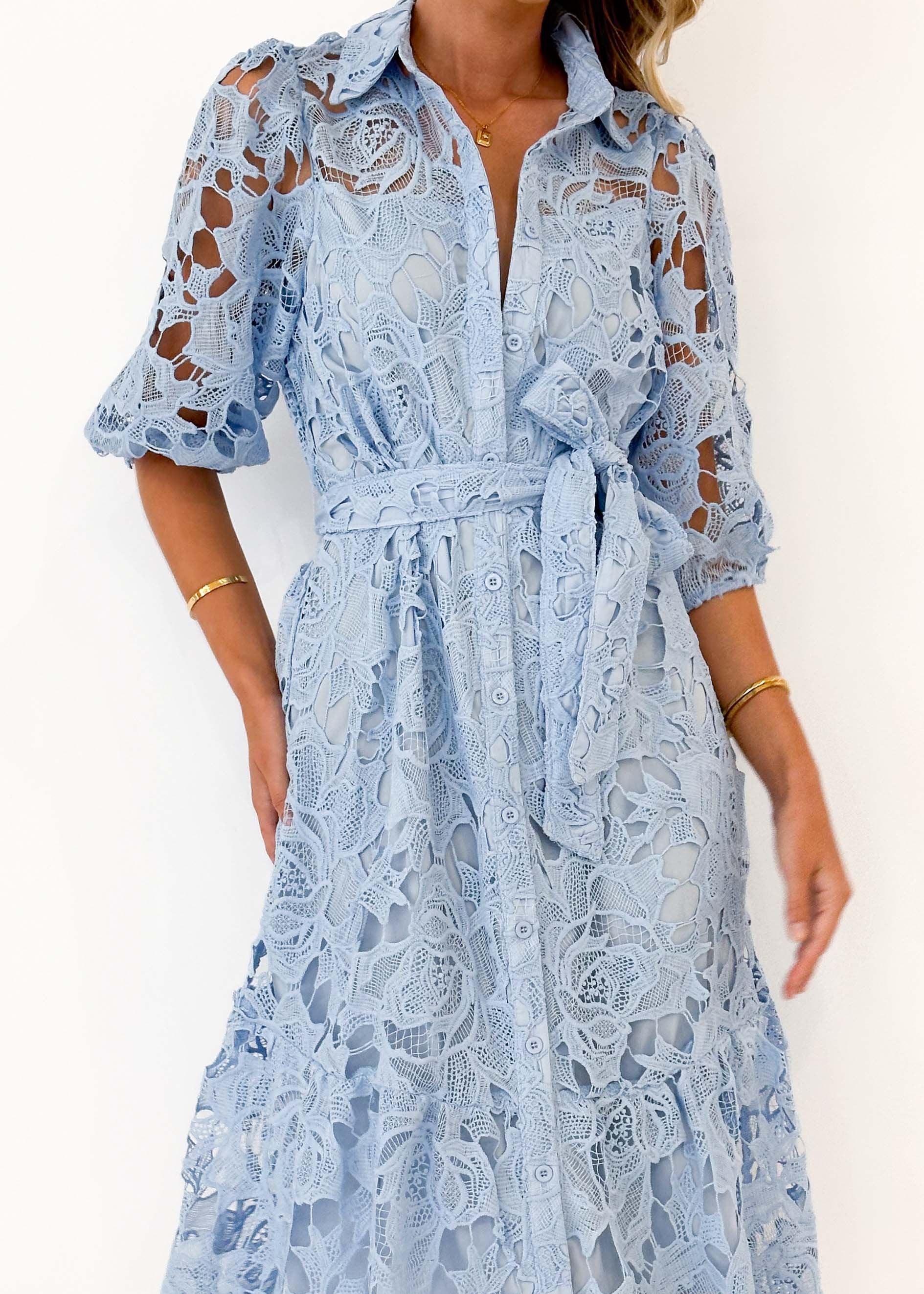 Sweetsie Midi Dress - Baby Blue