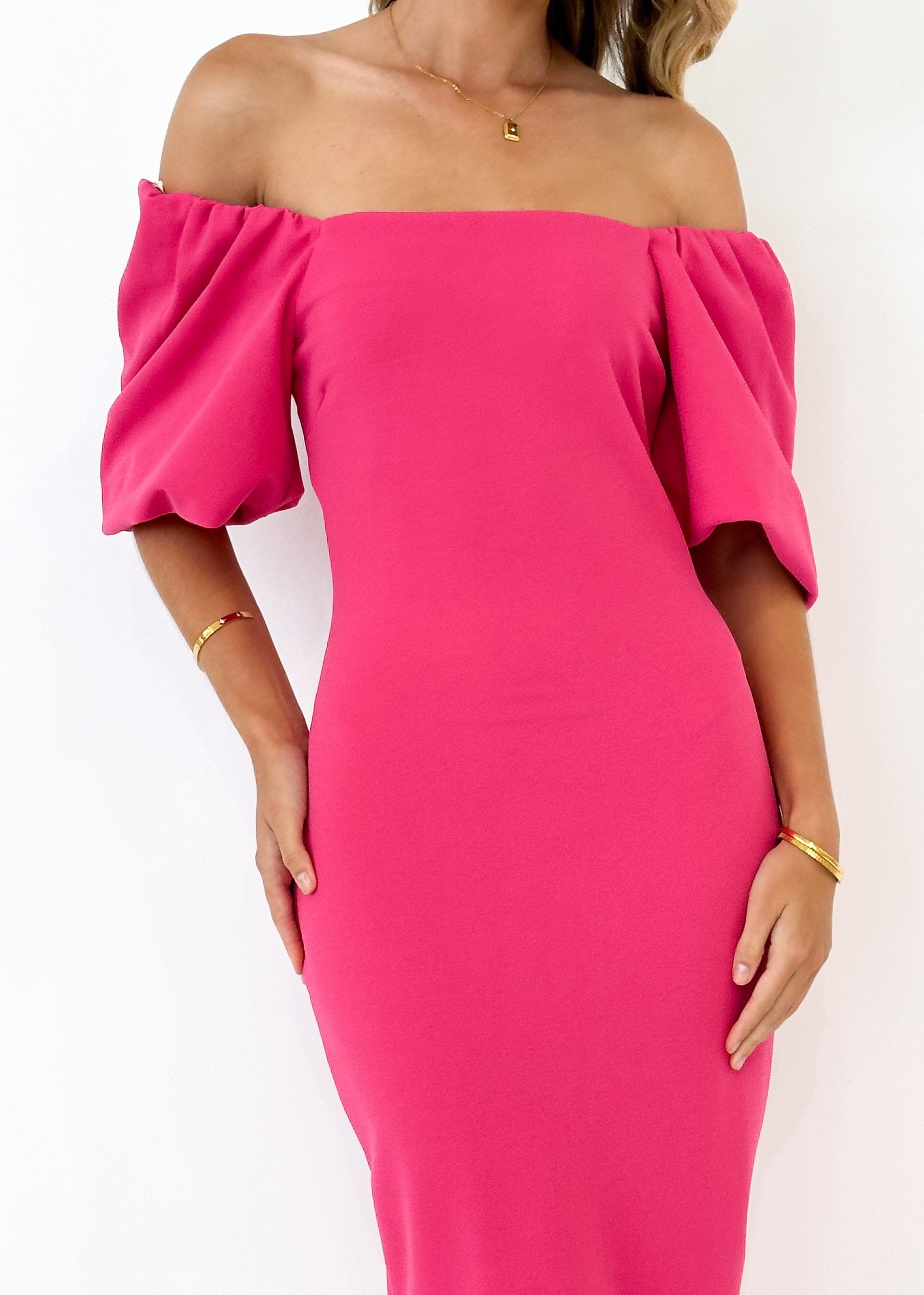 Gemima Midi Dress - Pink