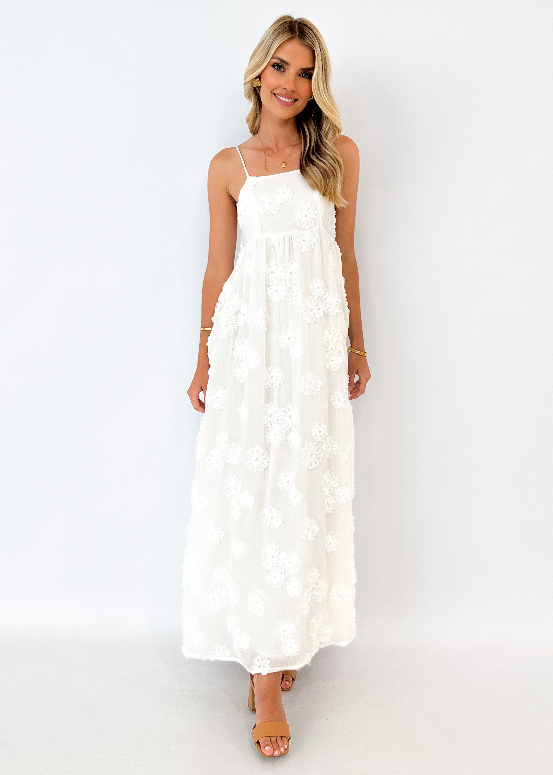 Harlarra Maxi Dress - Off White
