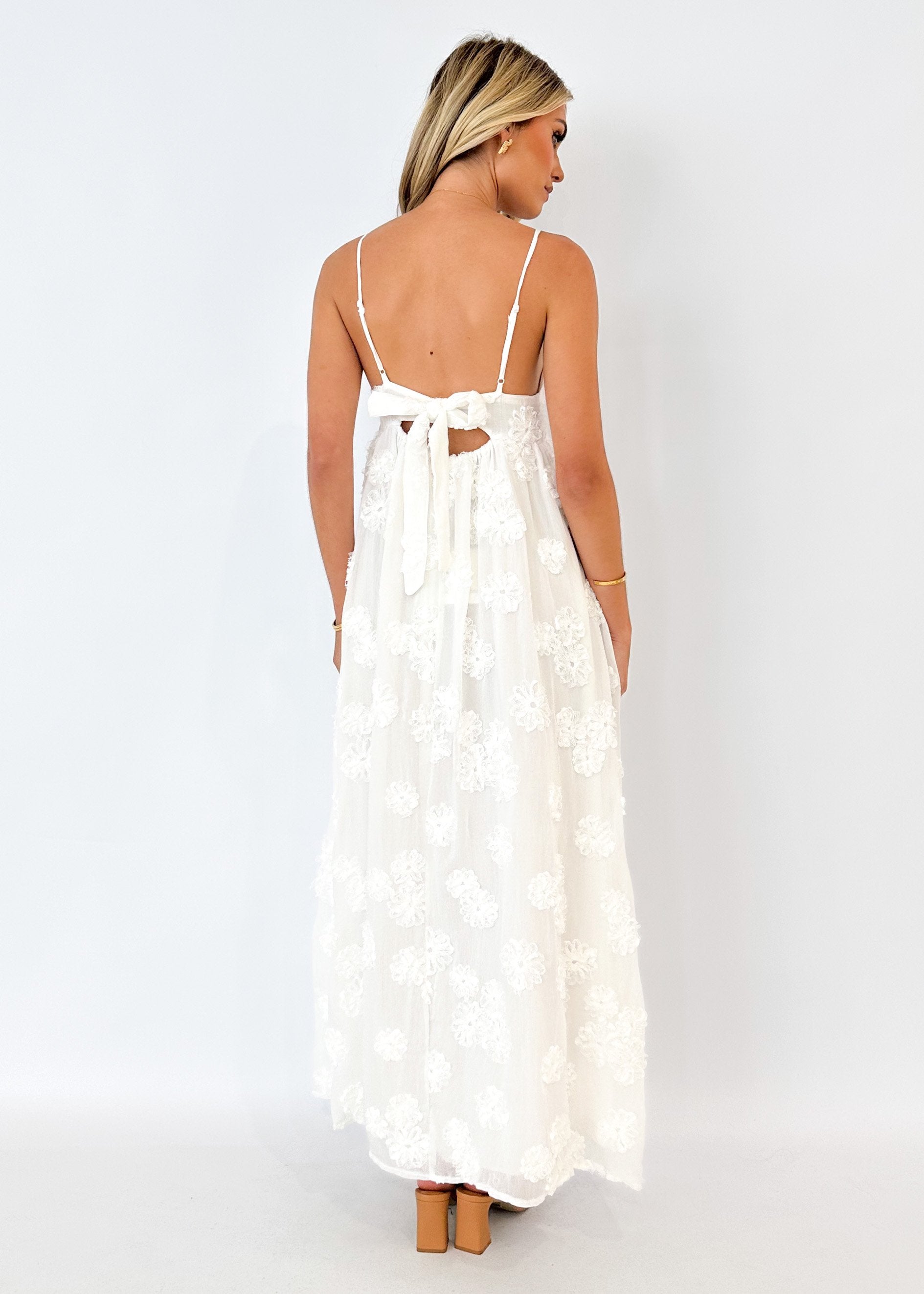 Harlarra Maxi Dress - Off White