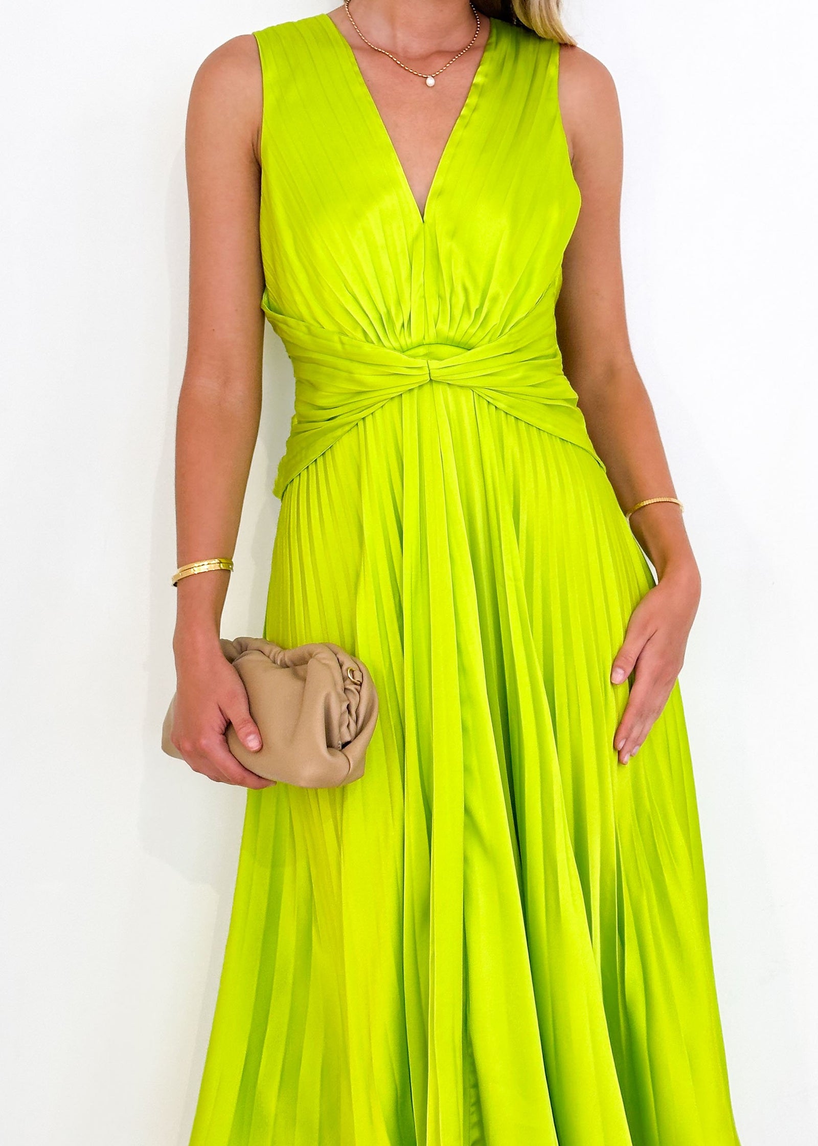 Lance Midi Dress - Lime Gingham & Heels Lance Midi Dress - Lime Gingham & Heels