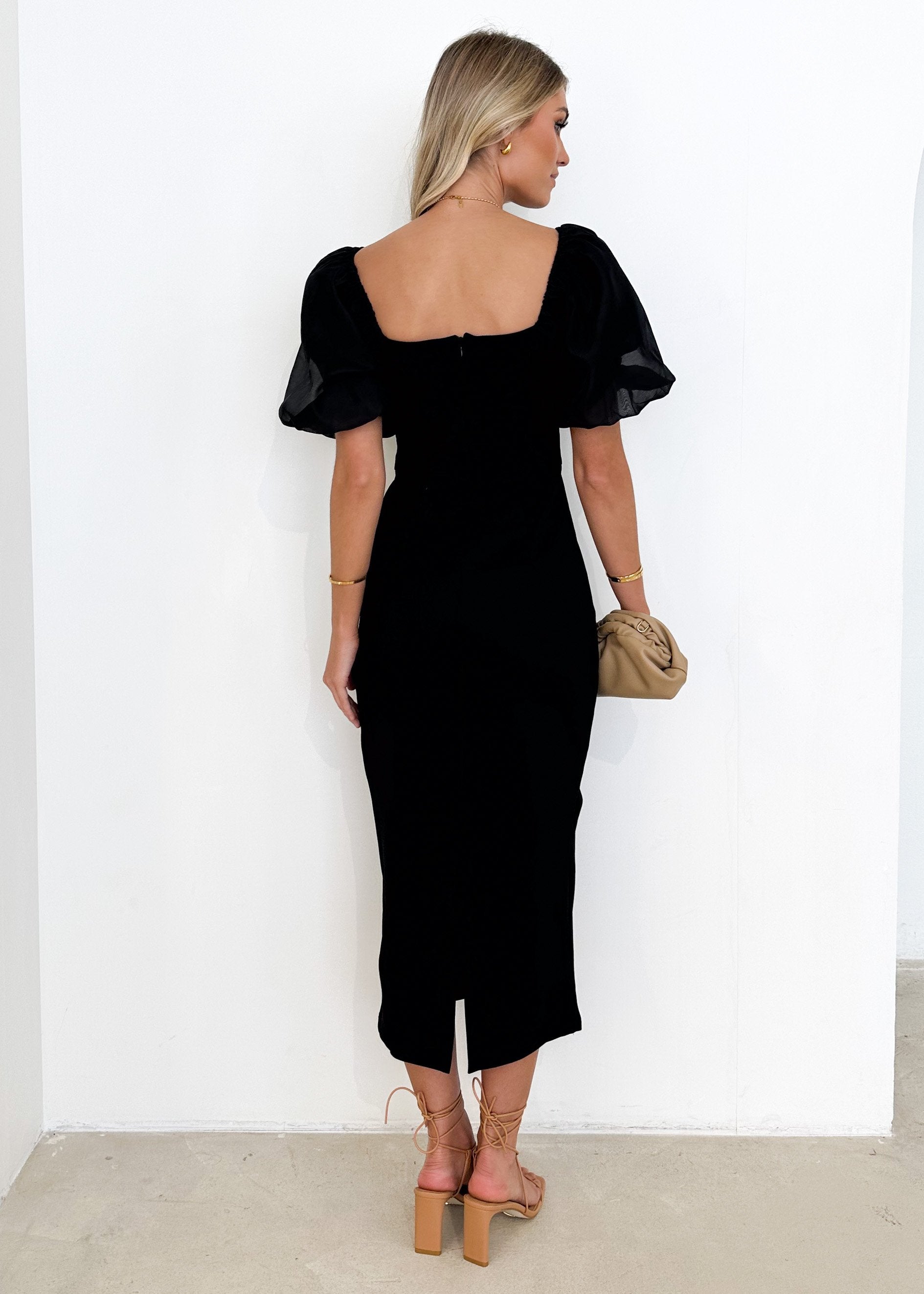 Botsie Midi Dress - Black