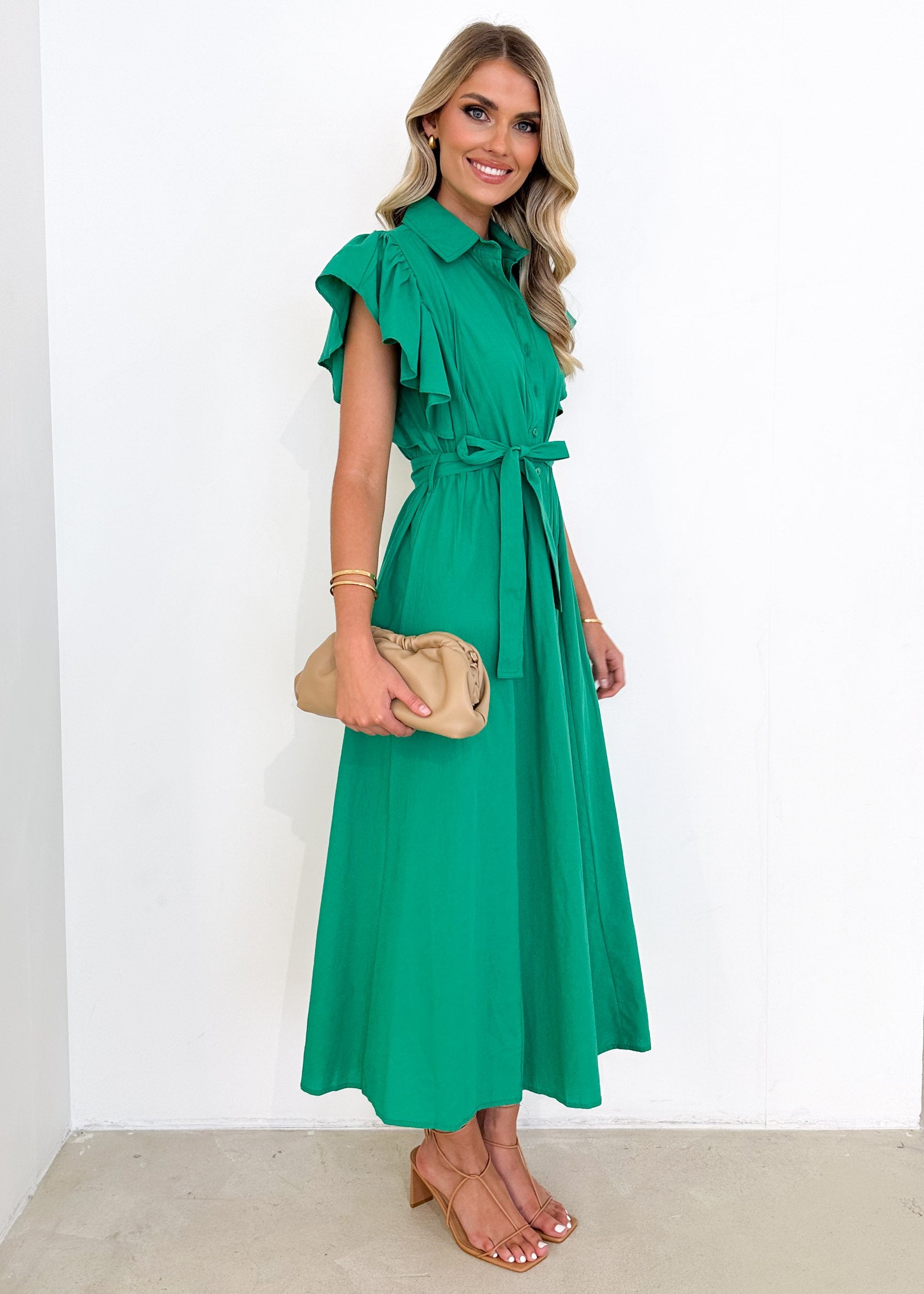 Ratito Midi Dress - Green