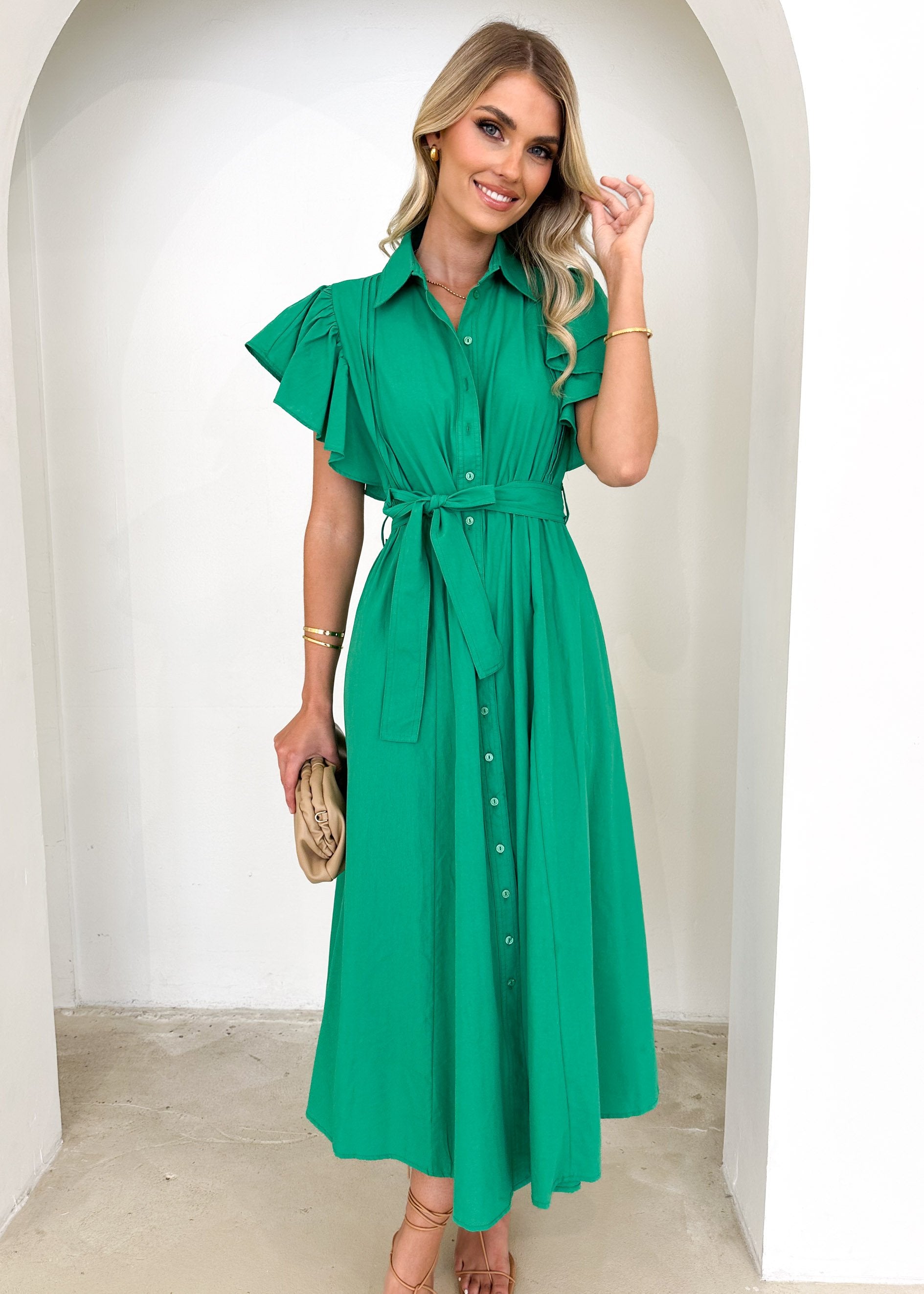 Ratito Midi Dress - Green