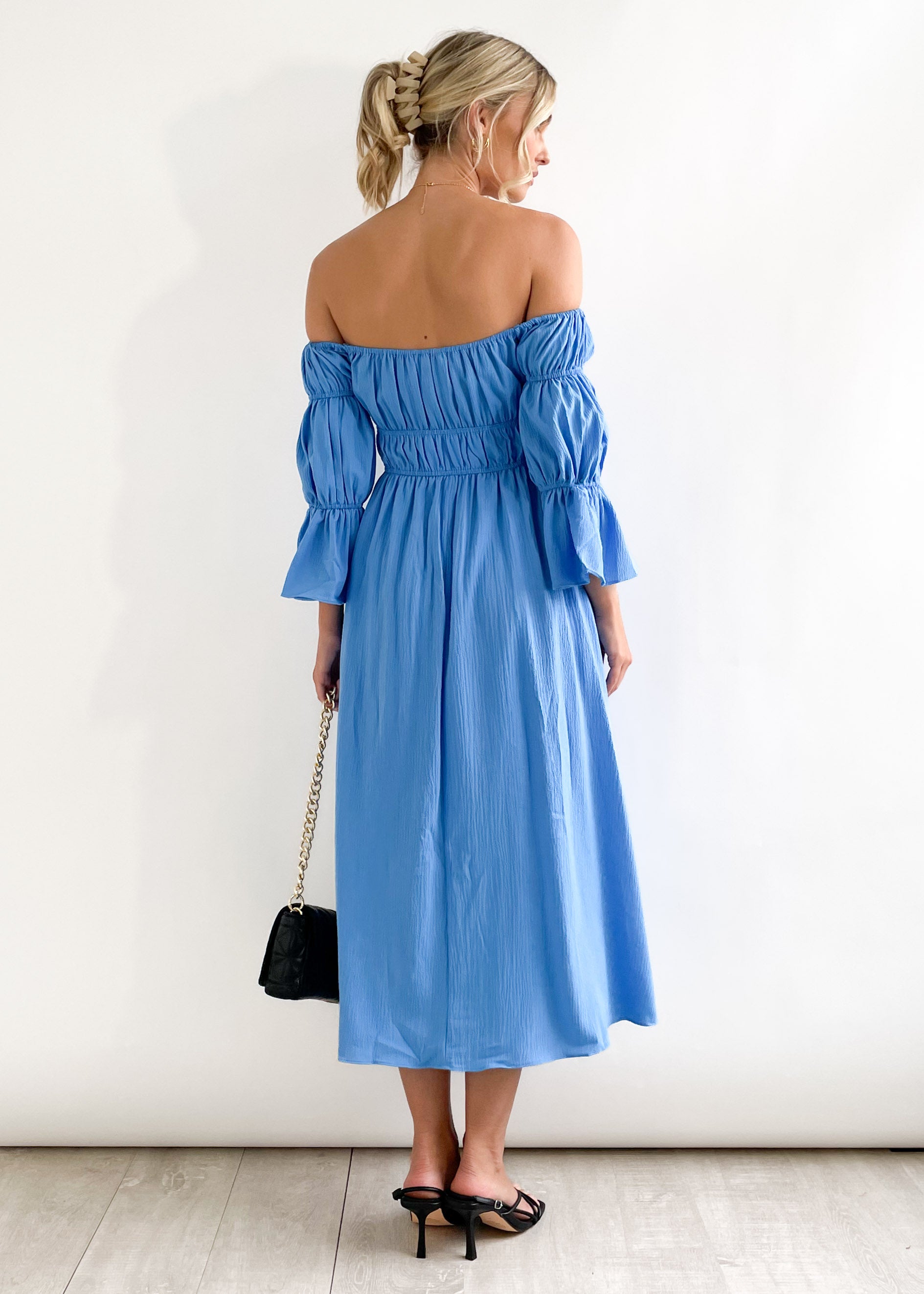 Marylou Midi Dress - Cornflower Blue