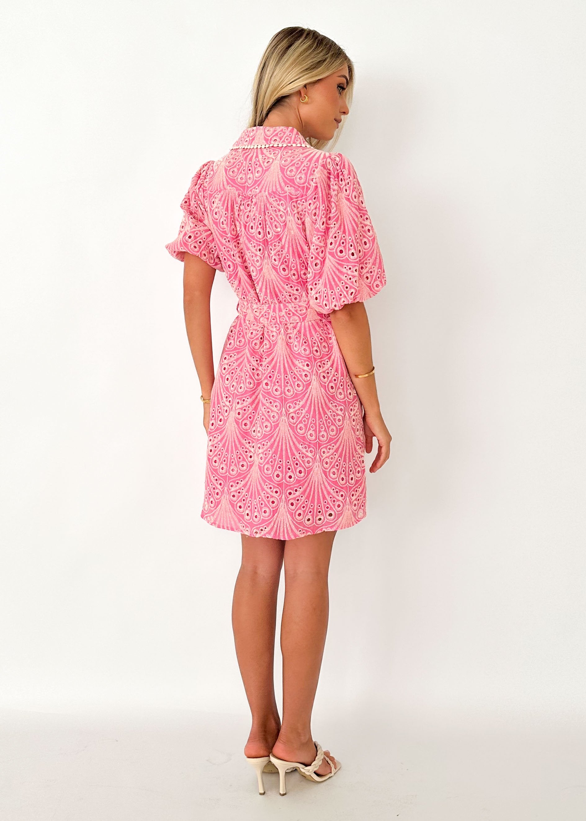 Geena Dress - Pink Anglaise