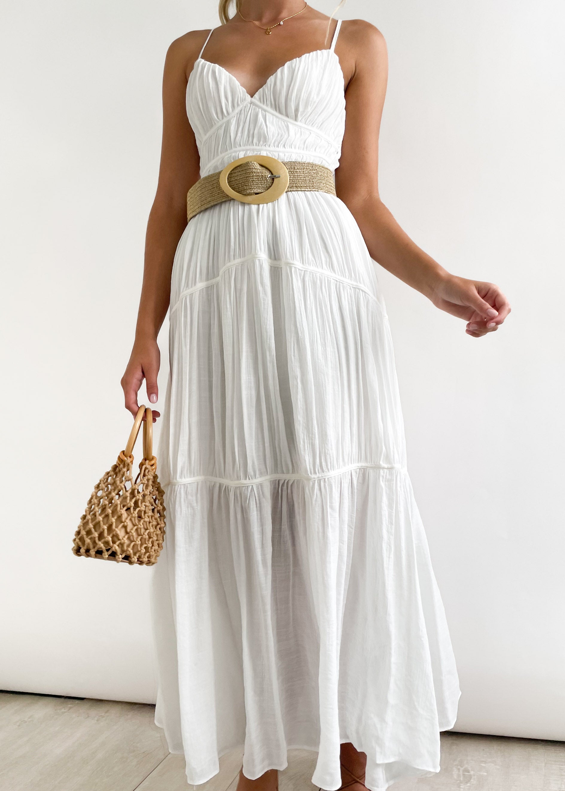 Knoxie Midi Dress - Off White