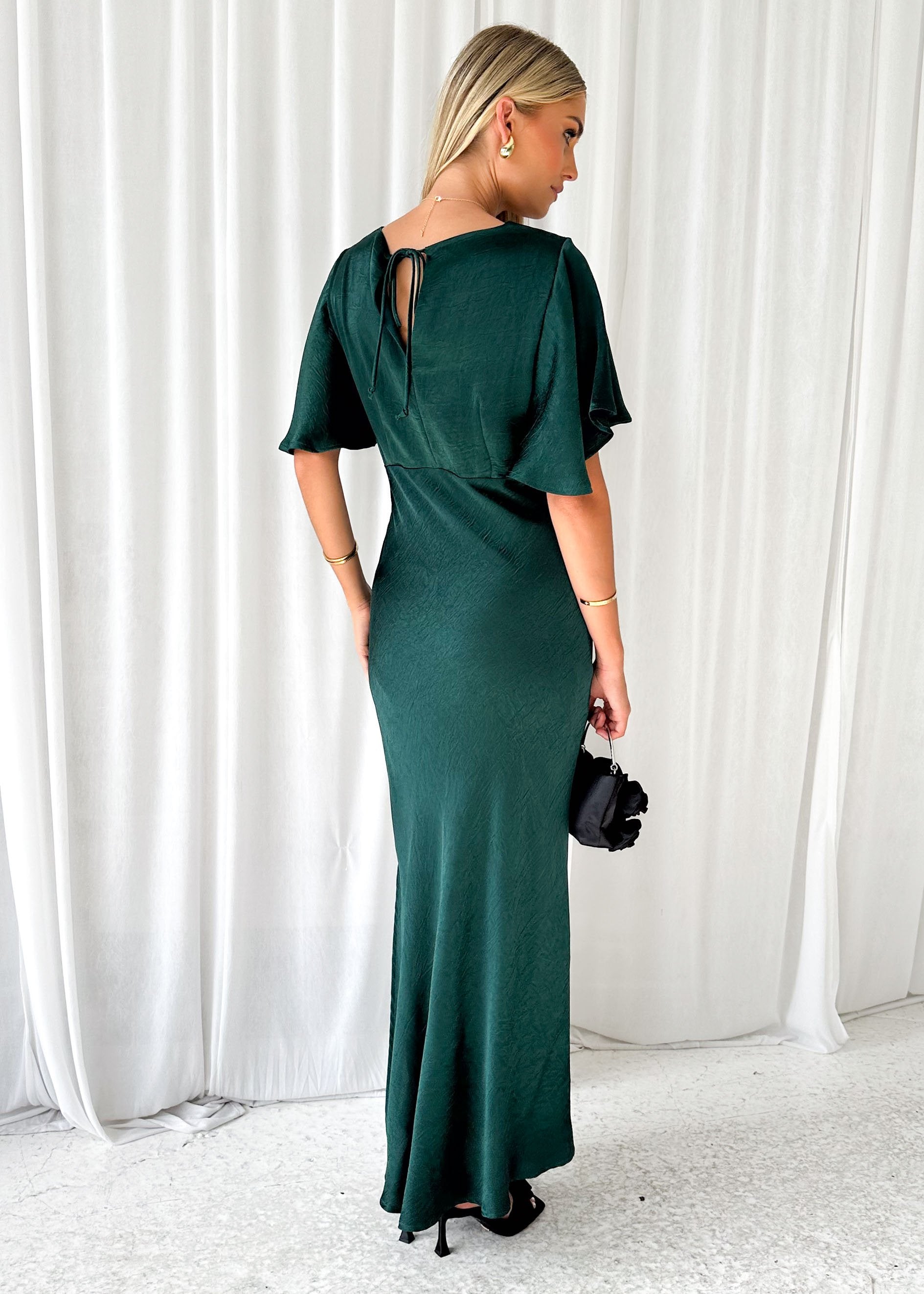 Herlow Midi Dress - Emerald