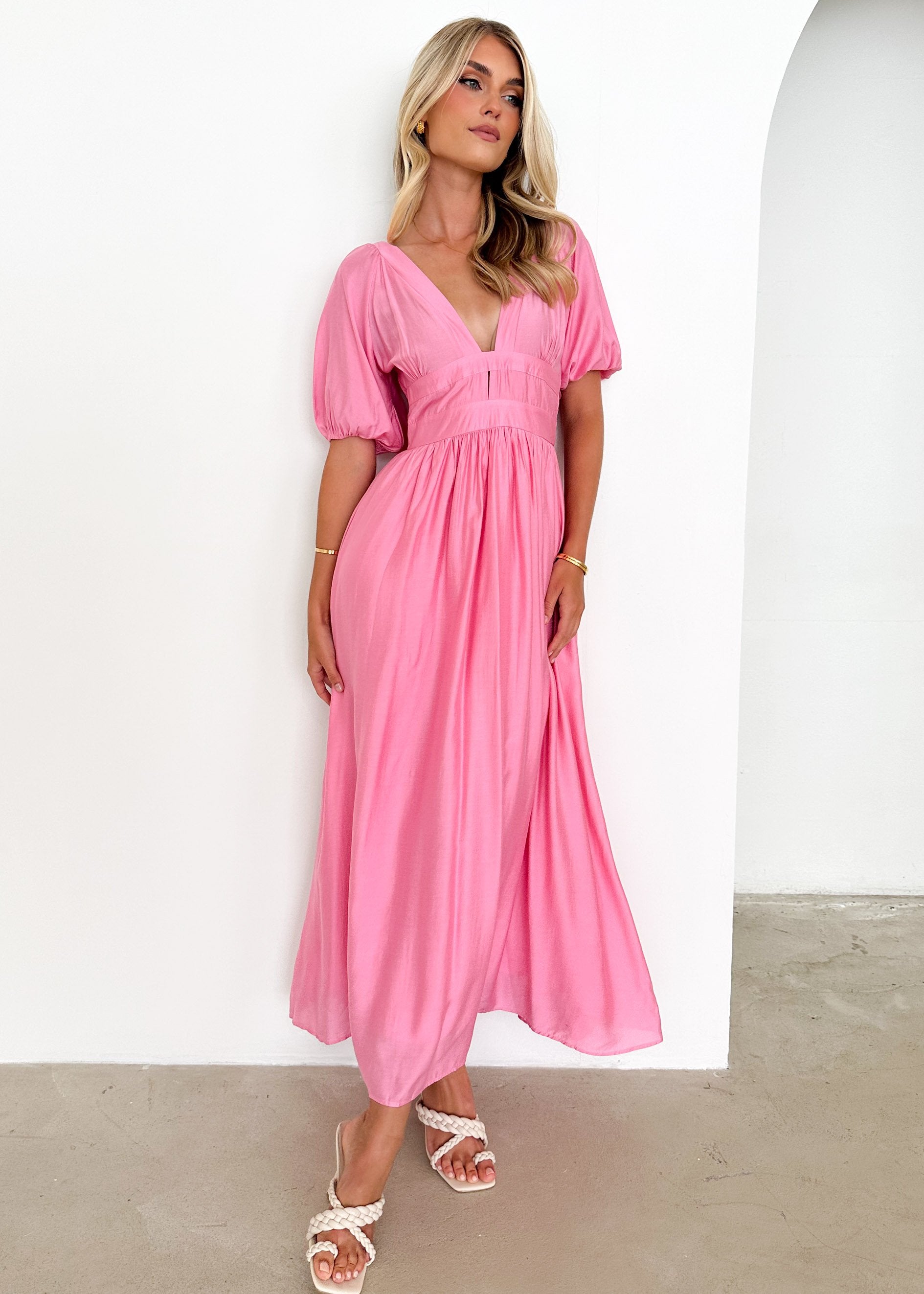Aidla Midi Dress - Pink