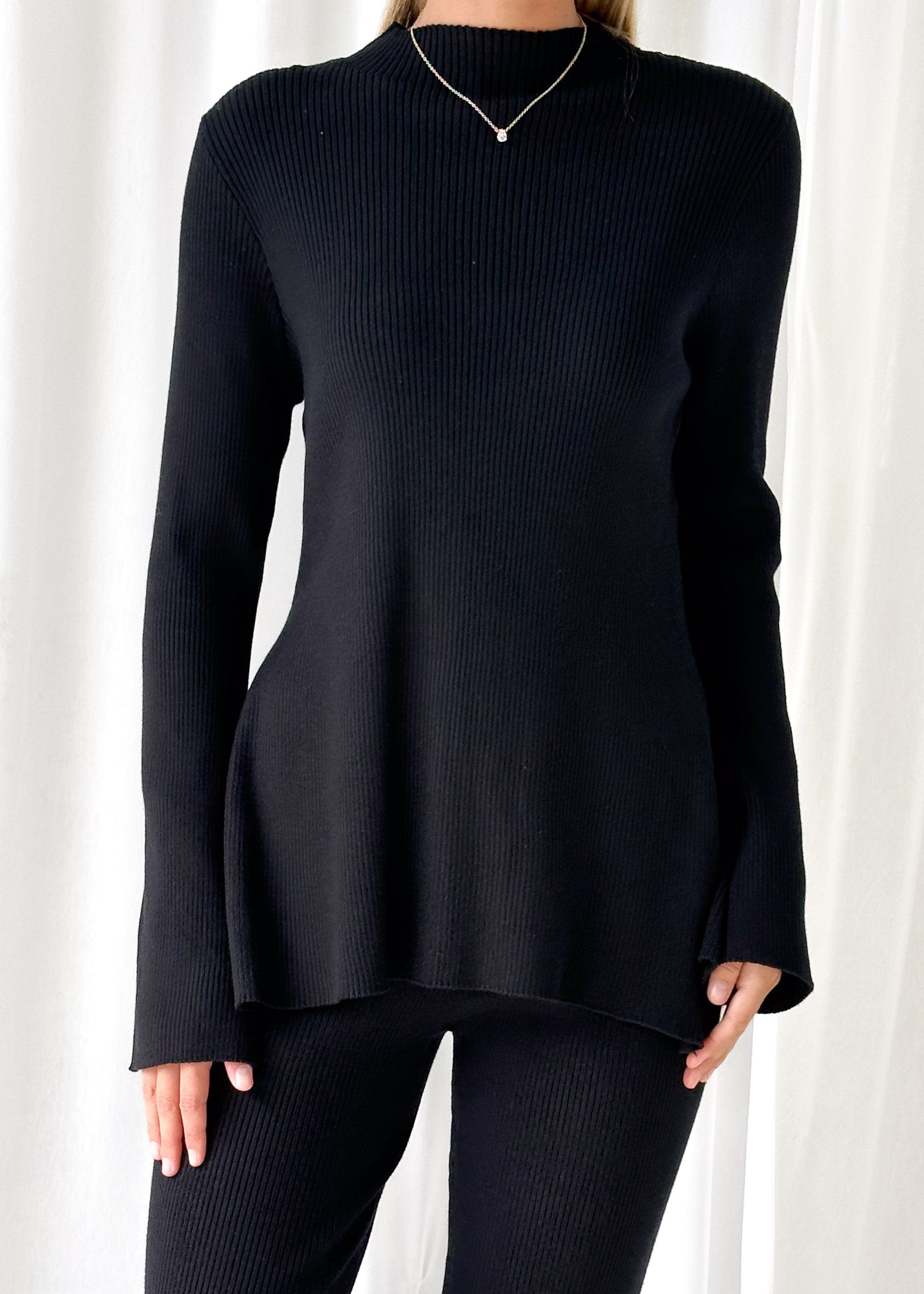 Riella Knit Top - Black