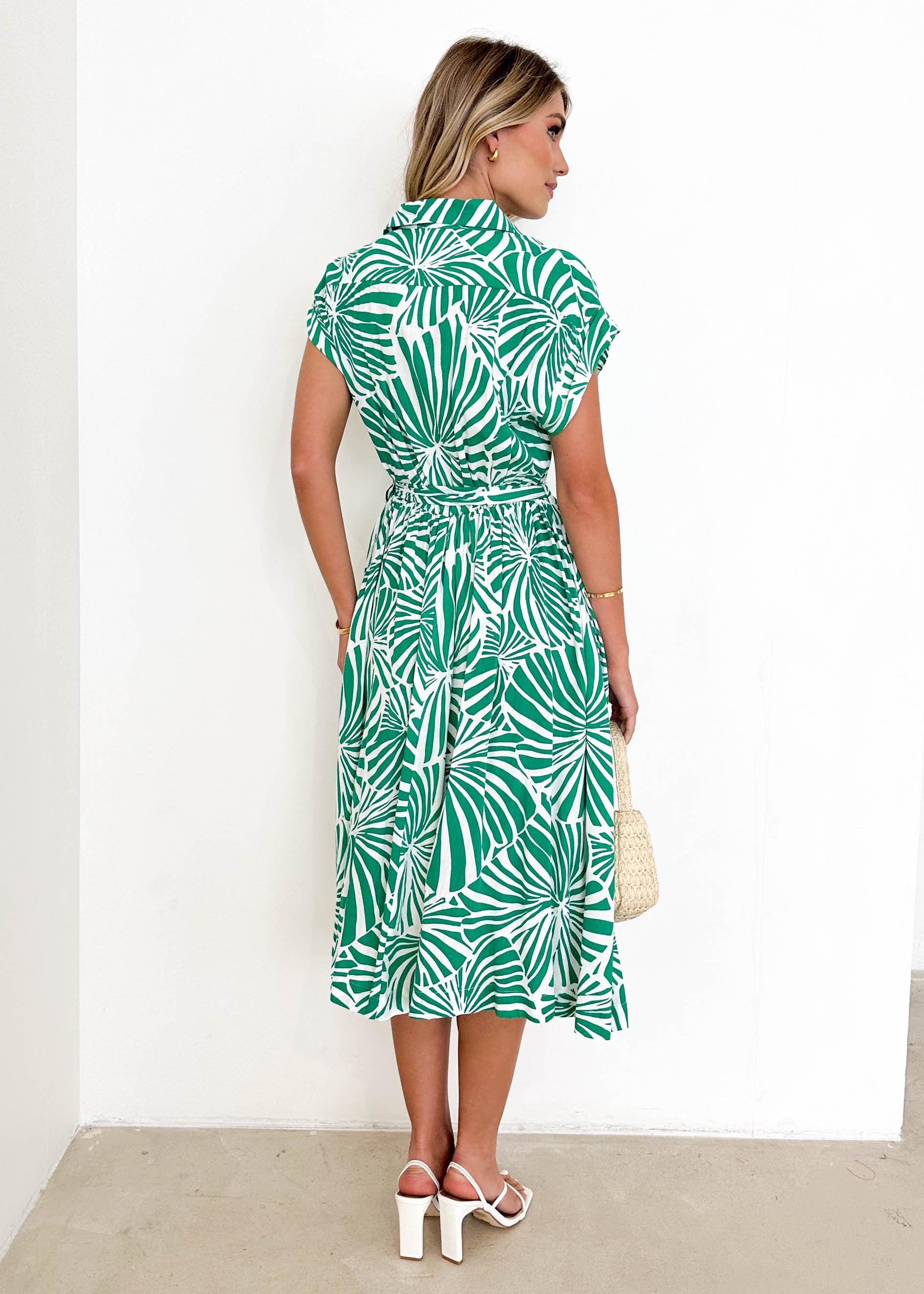 Eanna Midi Dress - Wren Green