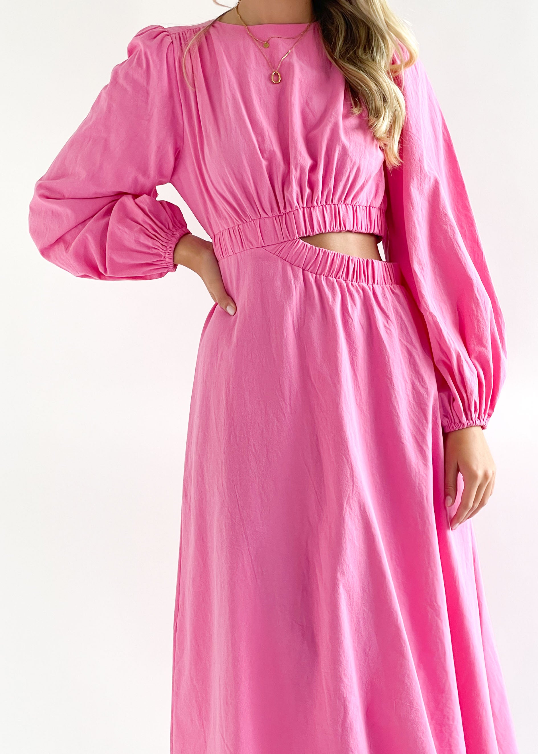 Comilla Midi Dress - Hot Pink