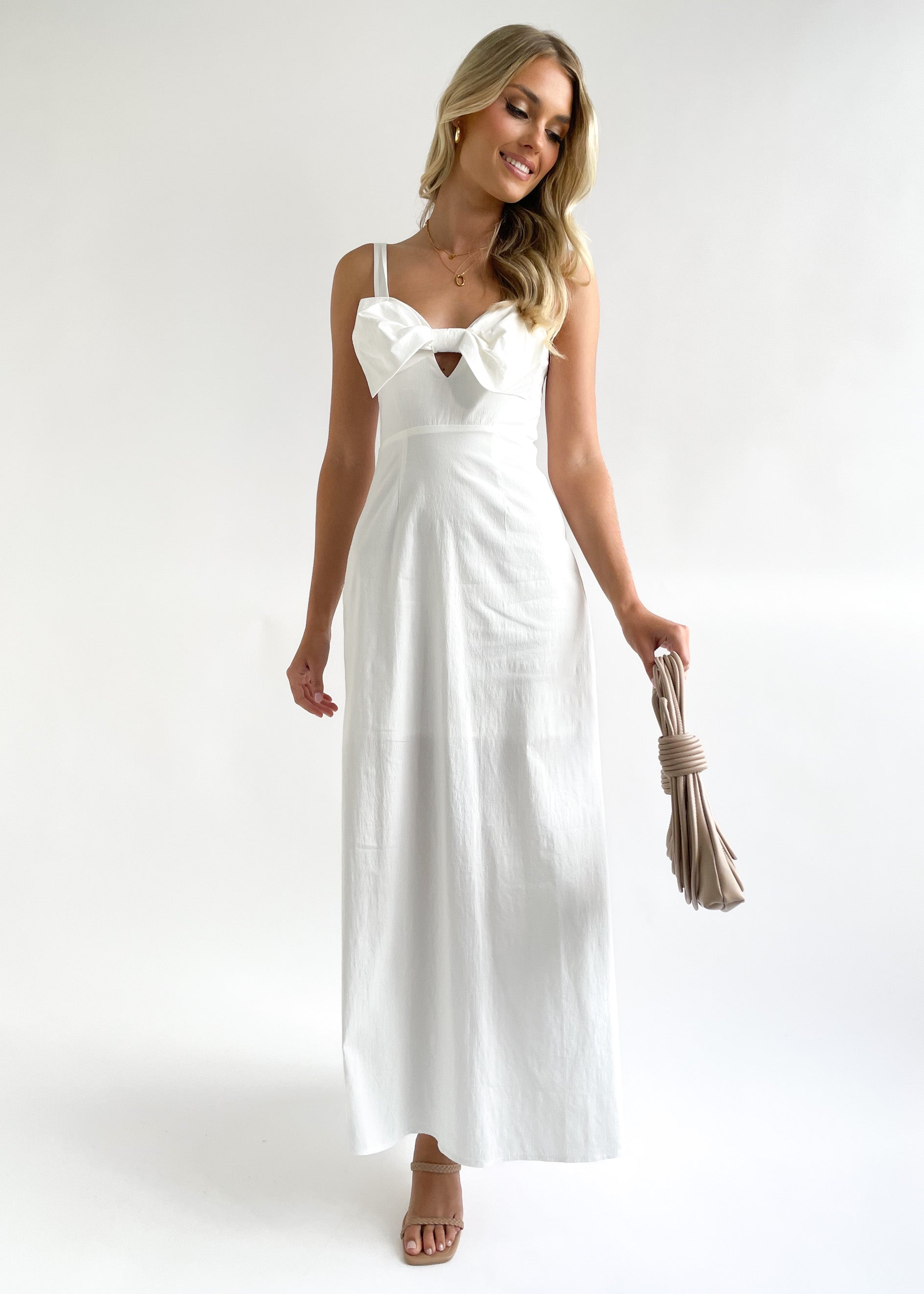 Sonia Midi Dress - Off White