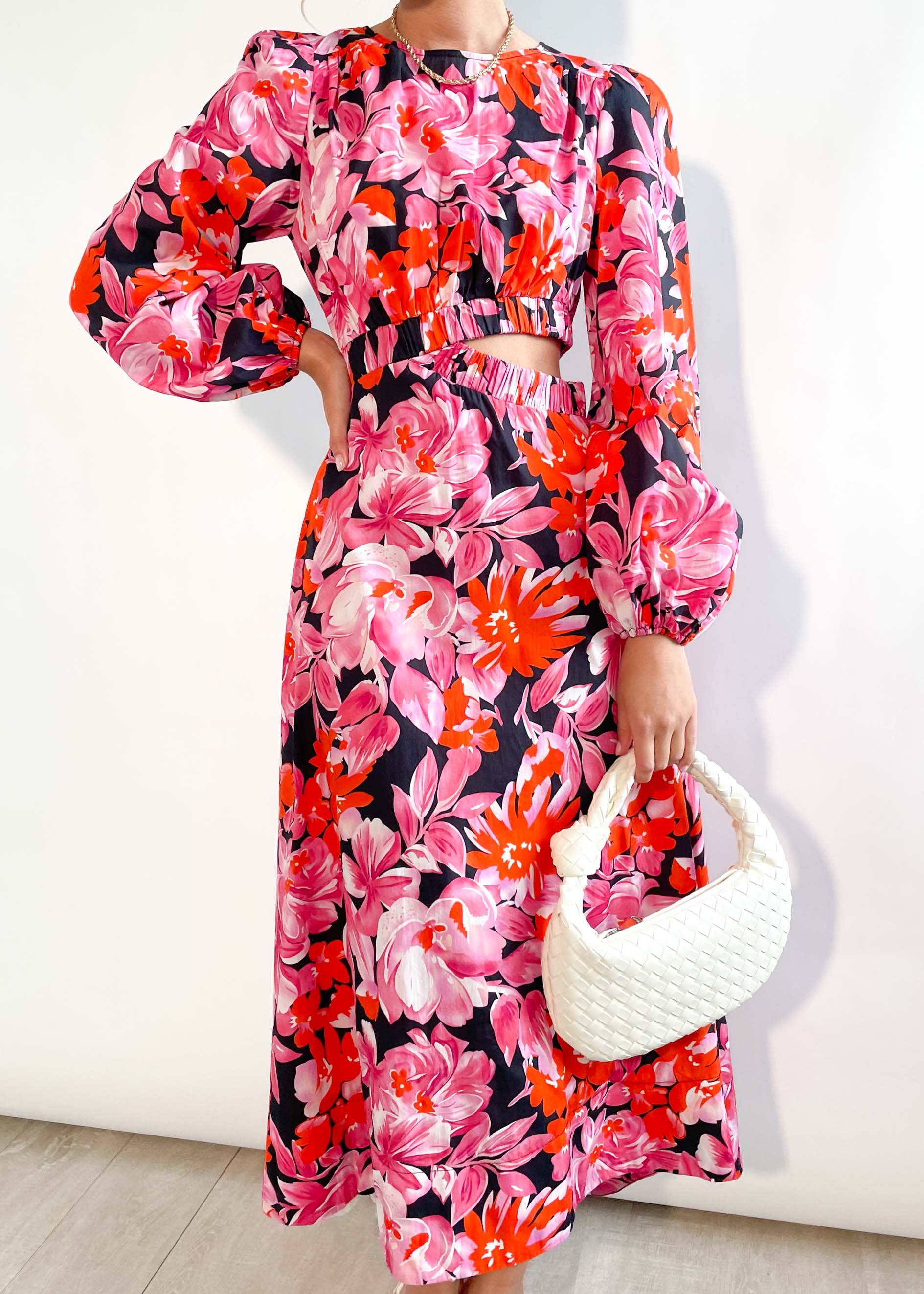 Eboni Maxi Dress - Pink Floral