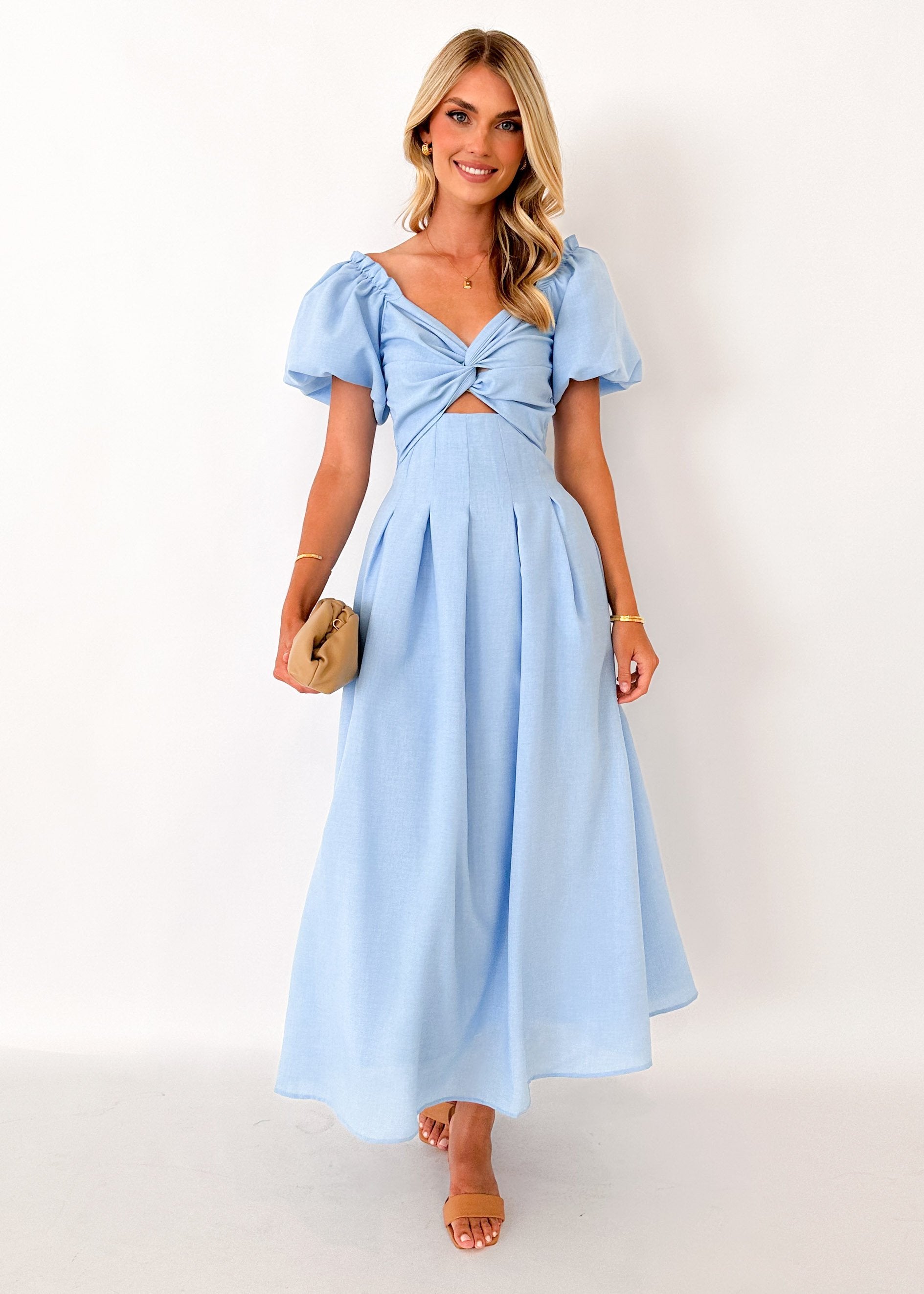 Davona Midi Dress - Blue