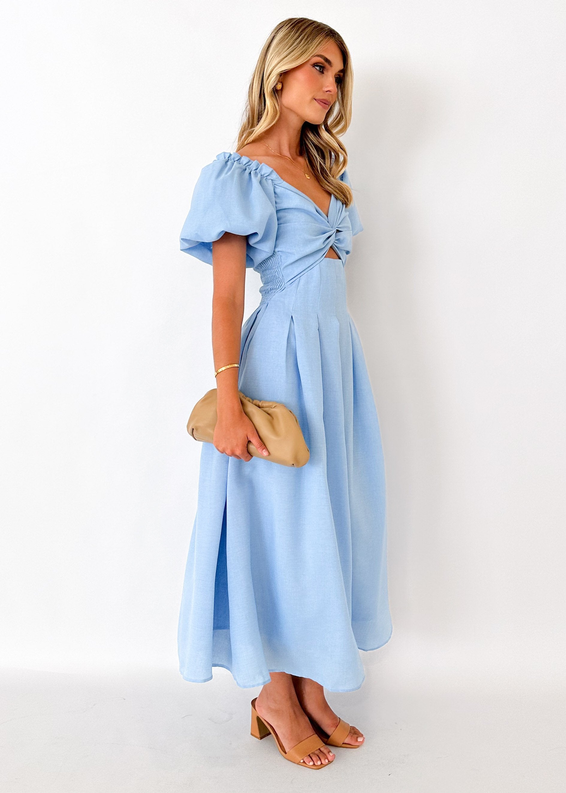 Davona Midi Dress - Blue