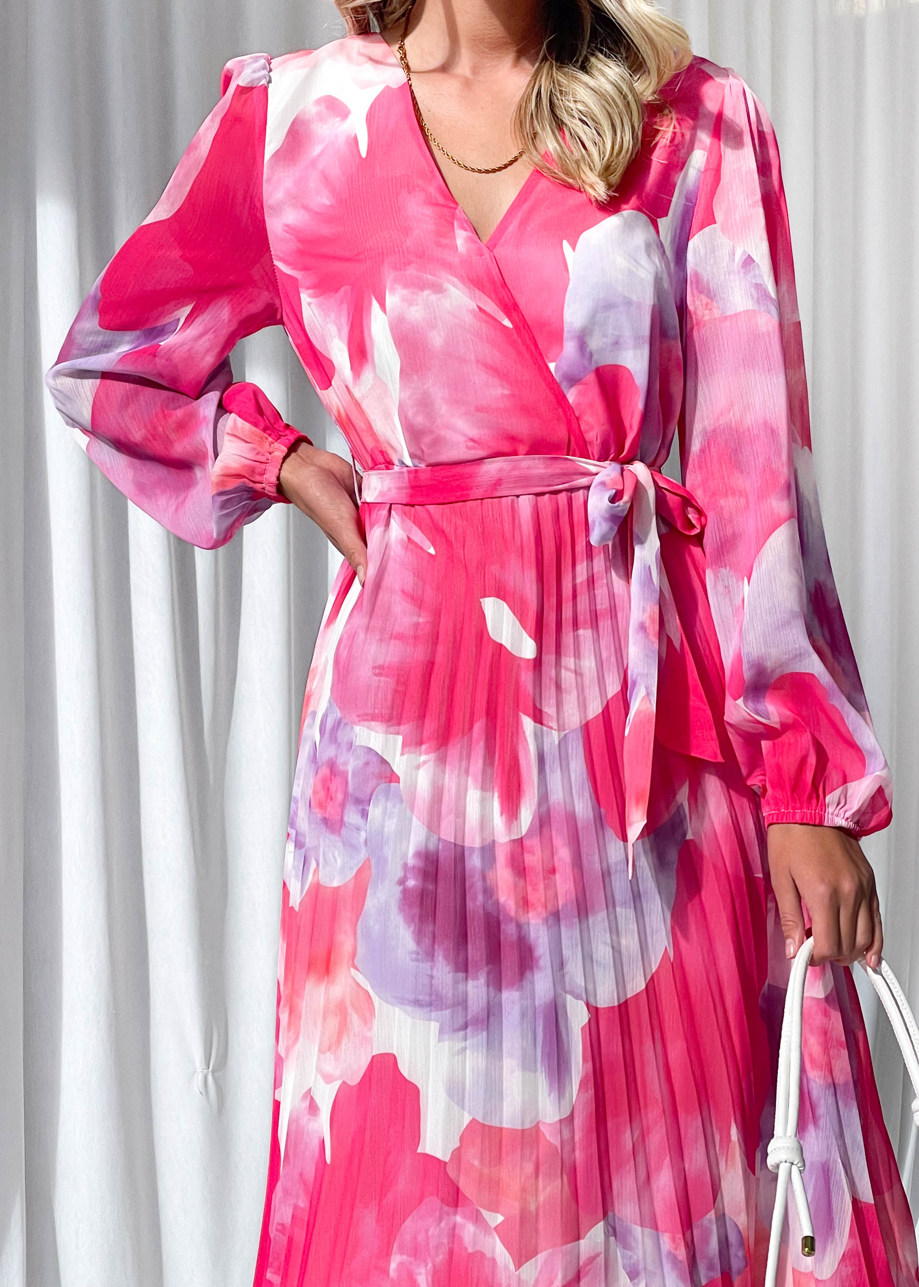 Danikah Midi Dress - Pink Viola