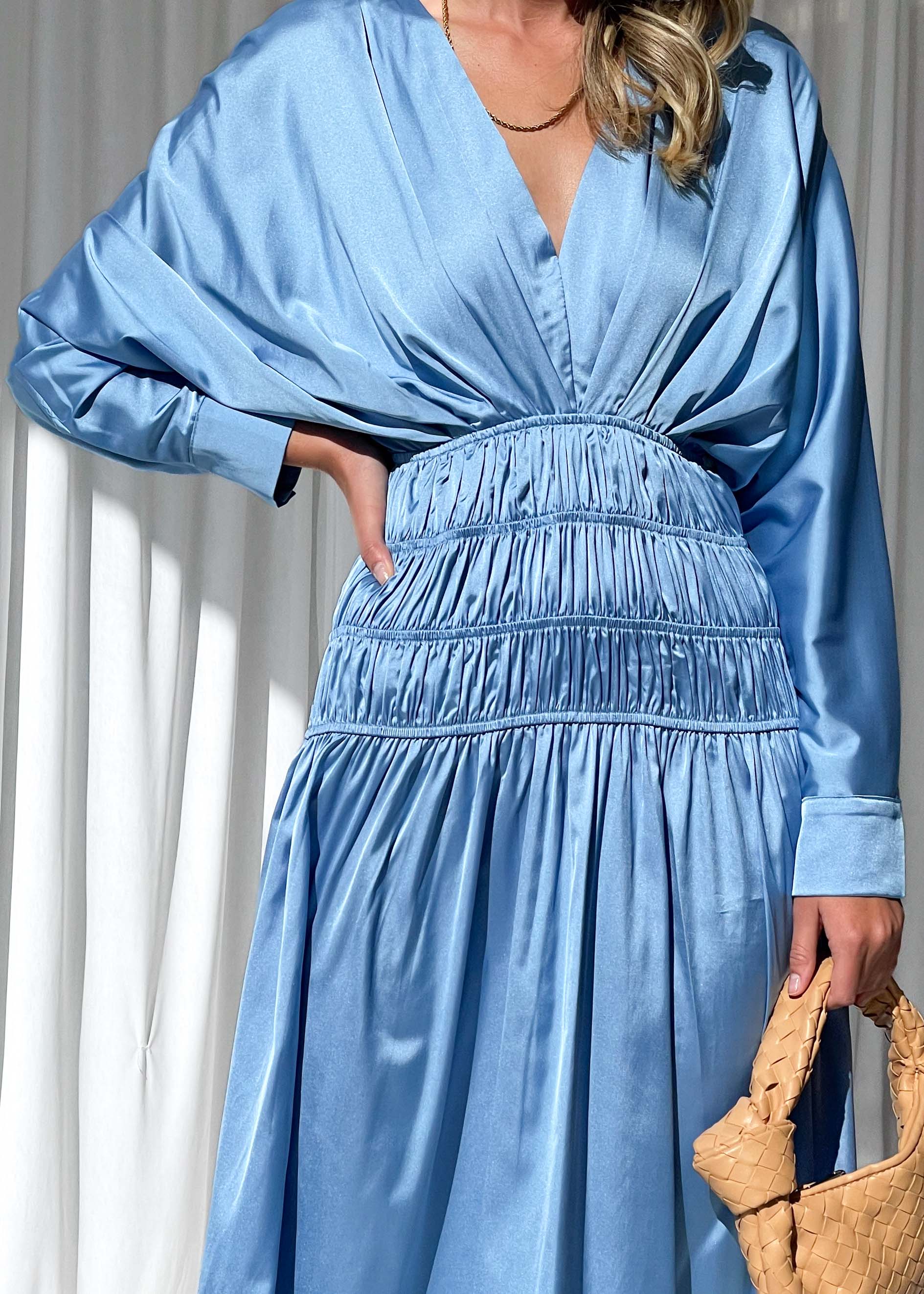 Ladora Midi Dress - Blue