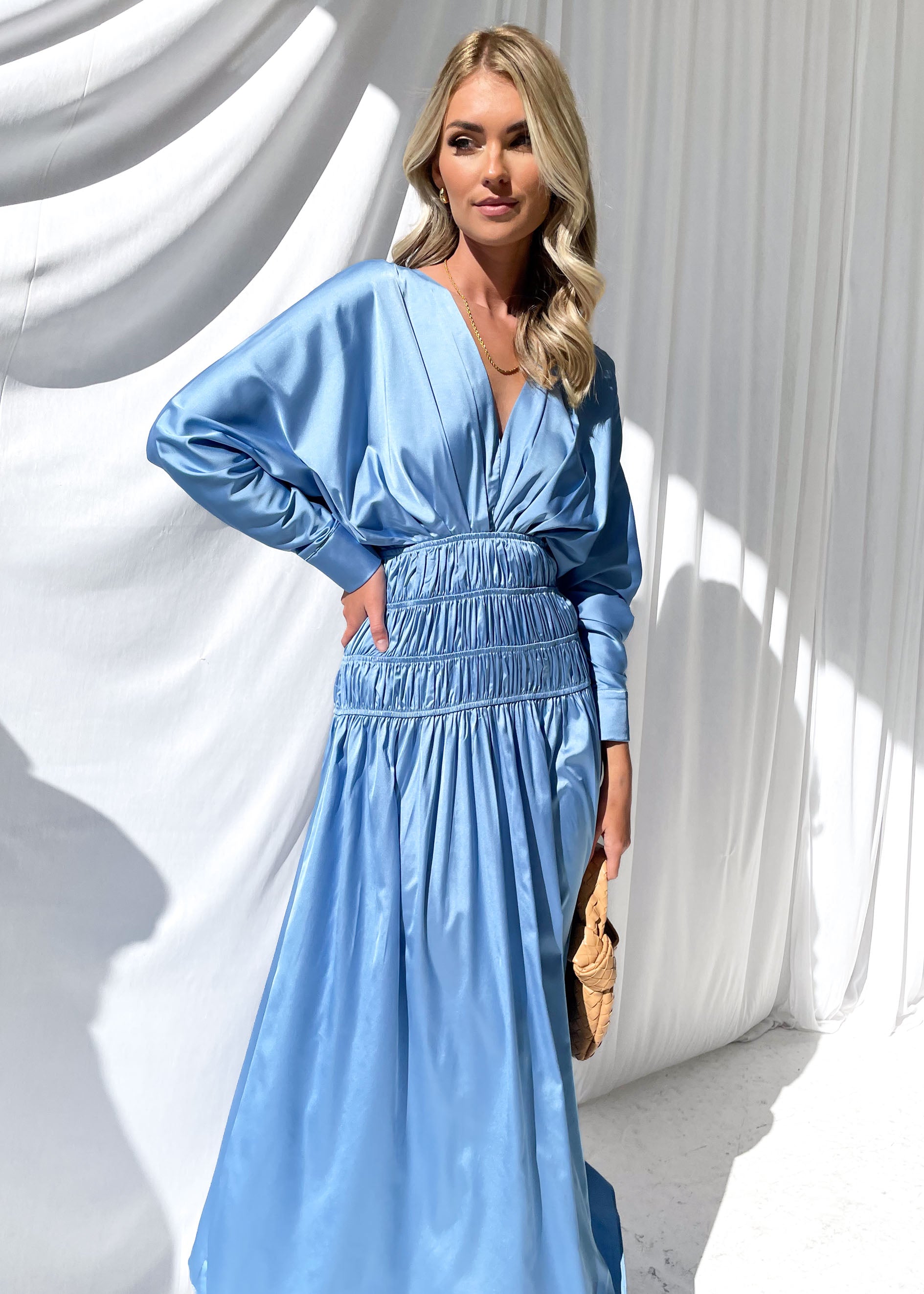 Ladora Midi Dress - Blue