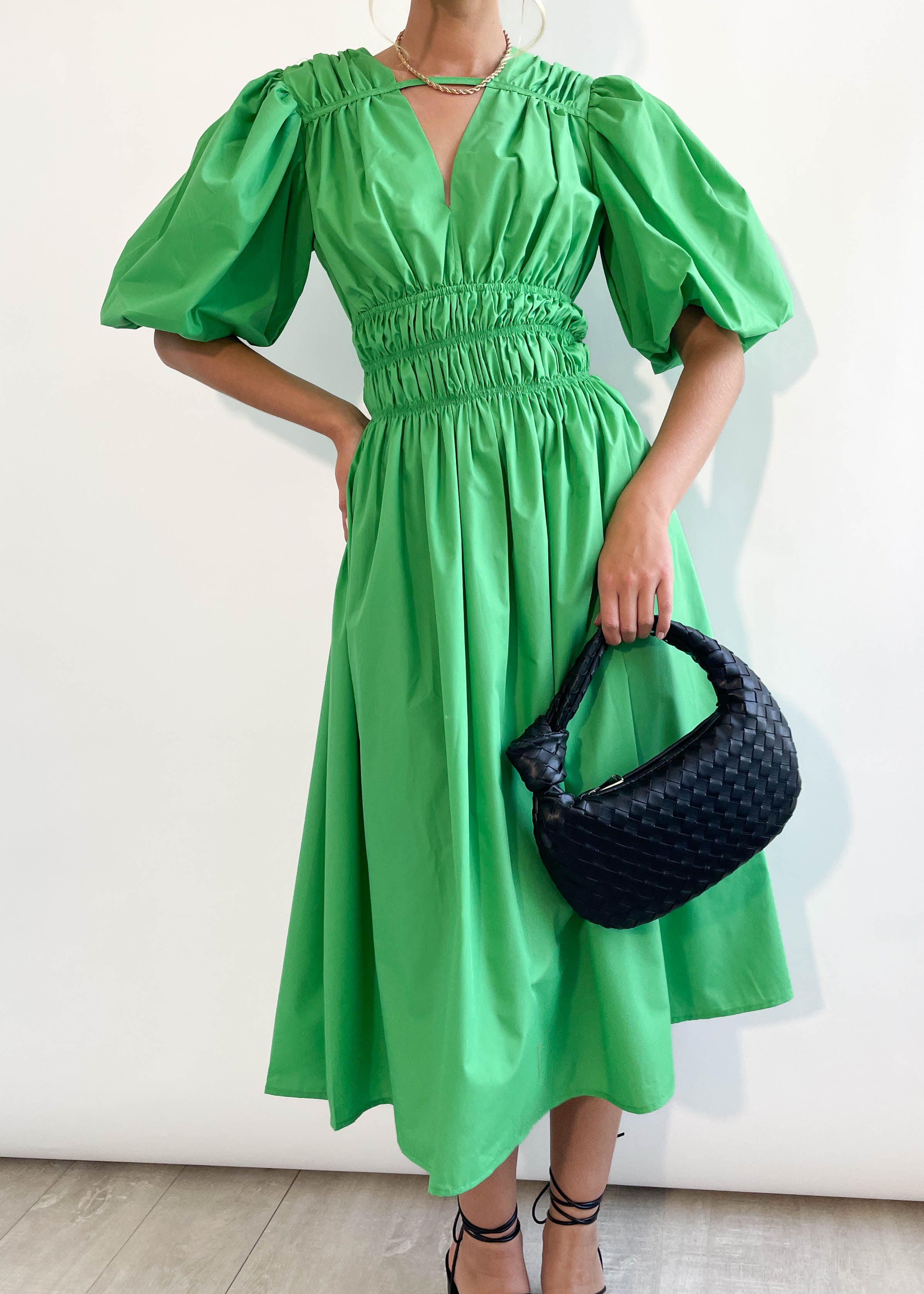 Alexia Midi Dress - Green