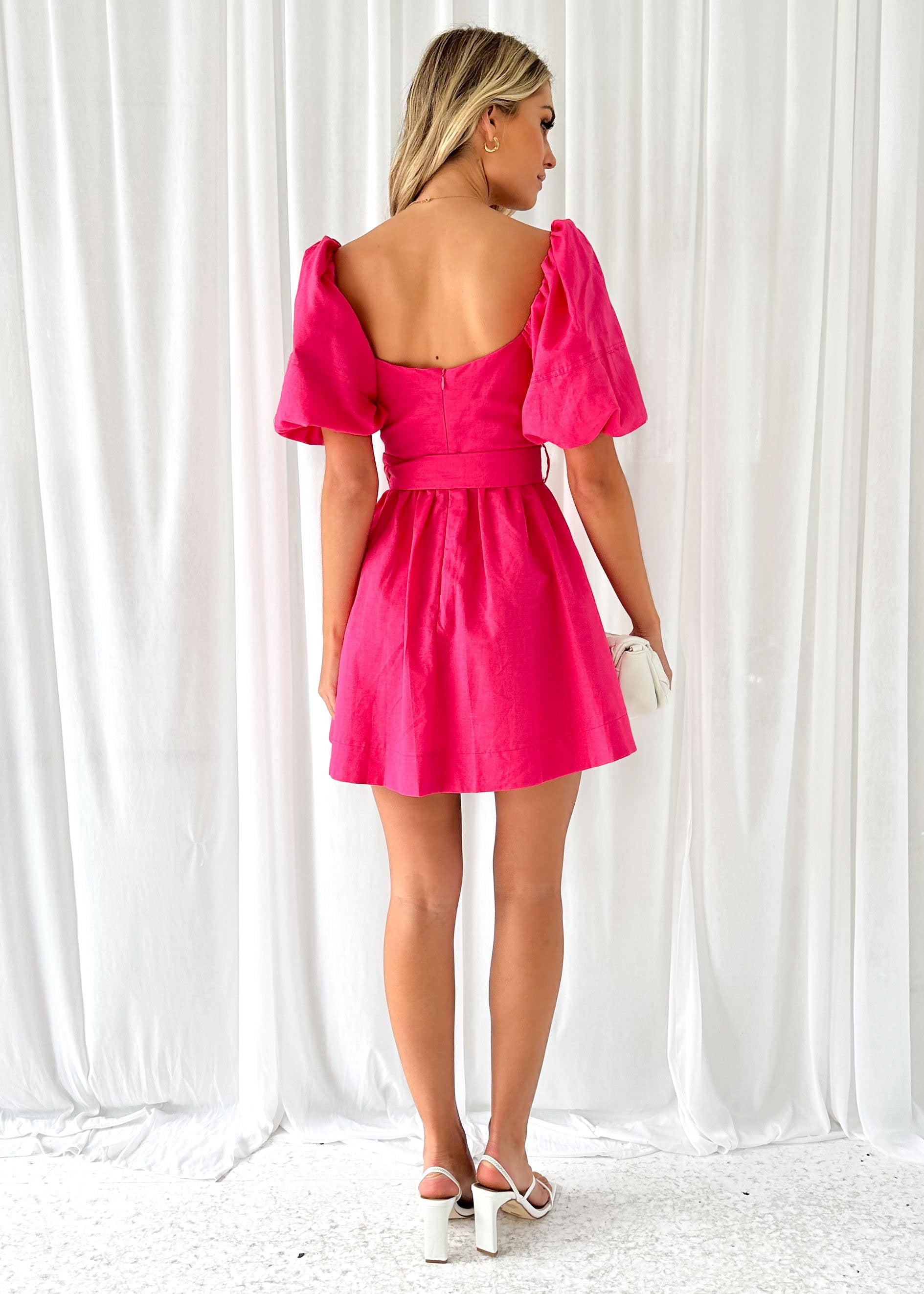 Leroux Dress - Hot Pink