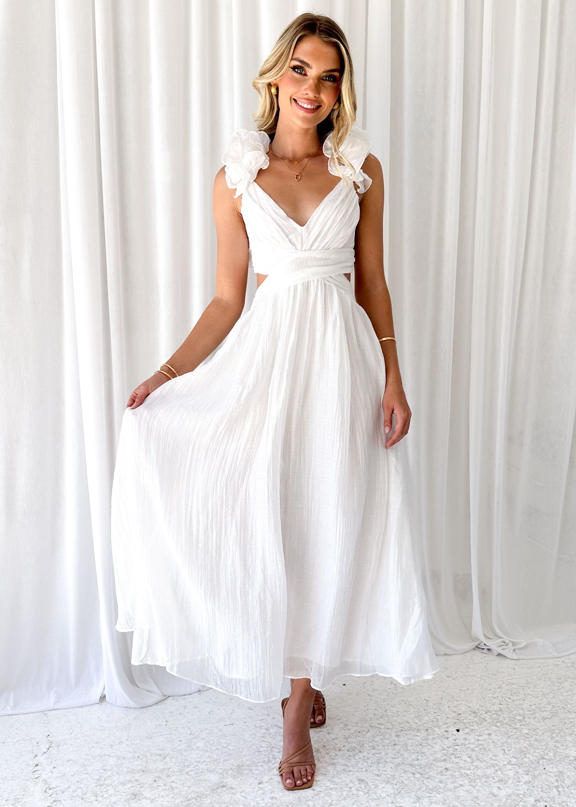 Rincess Maxi Dress - Off White