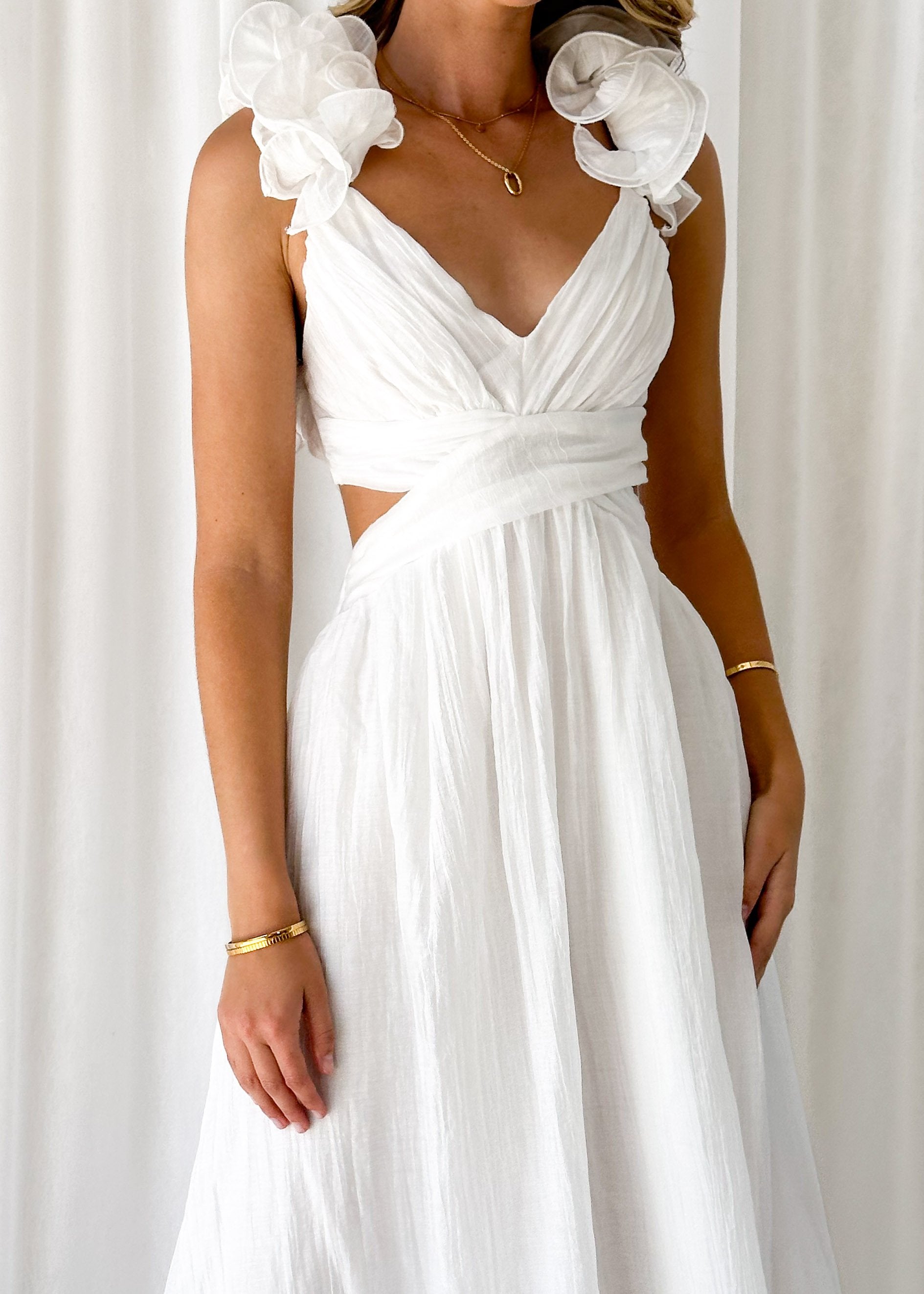 Rincess Maxi Dress - Off White